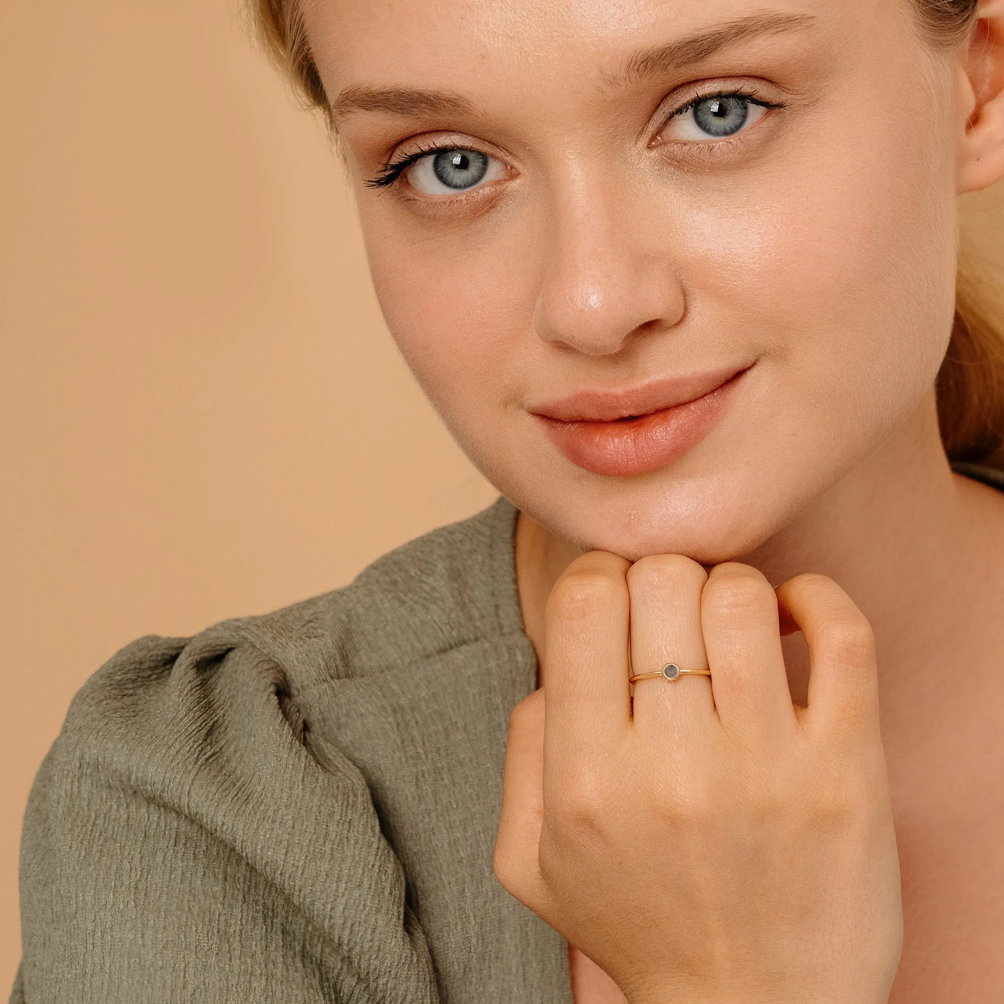 Natural Labradorite Ring, Vienna SARAHELISE