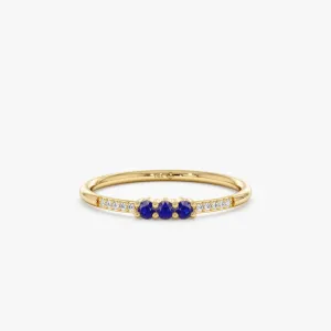 Natural Sapphire and Diamond Ring, Jamie SARAHELISE