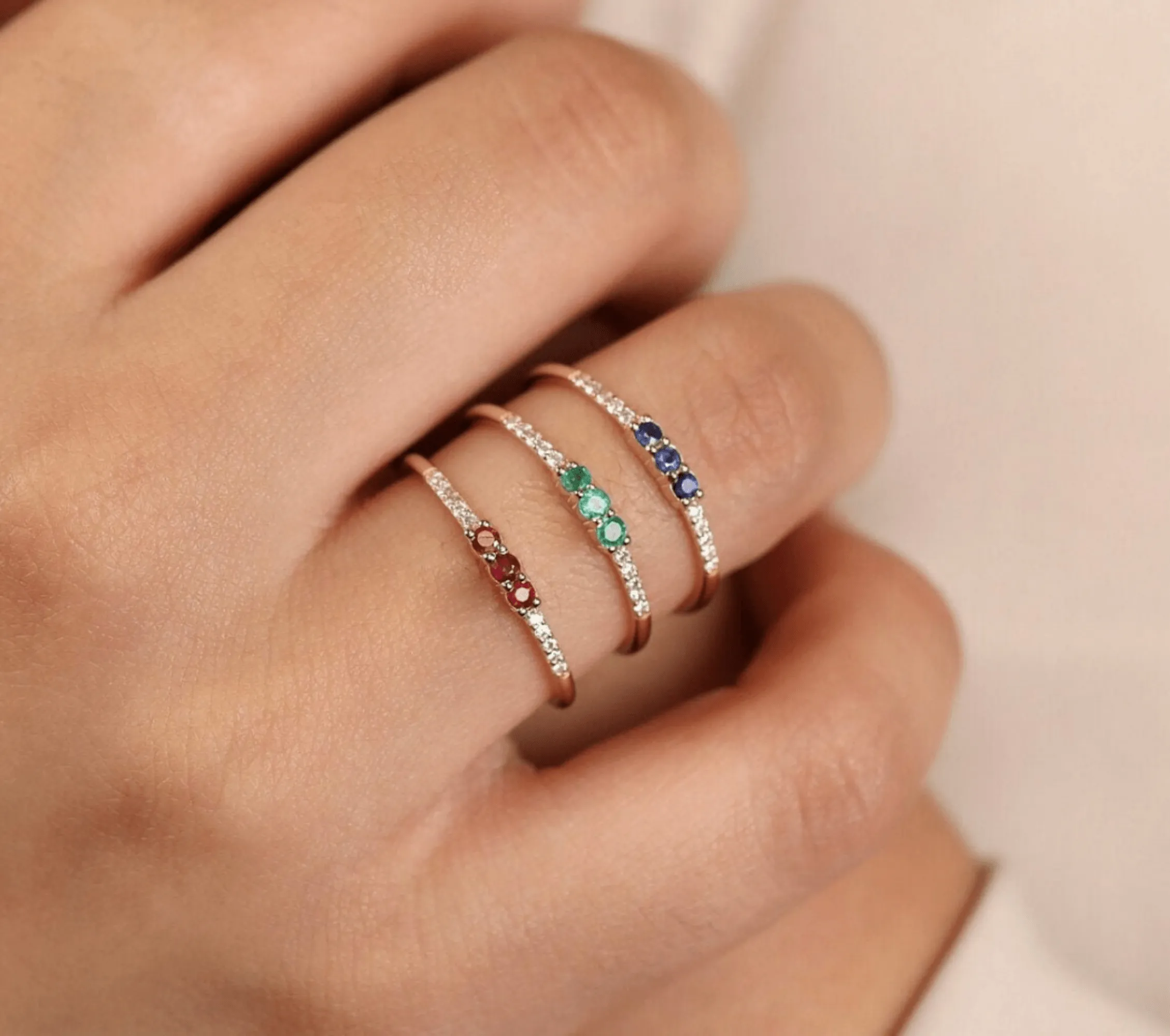 Natural Sapphire and Diamond Ring, Jamie SARAHELISE