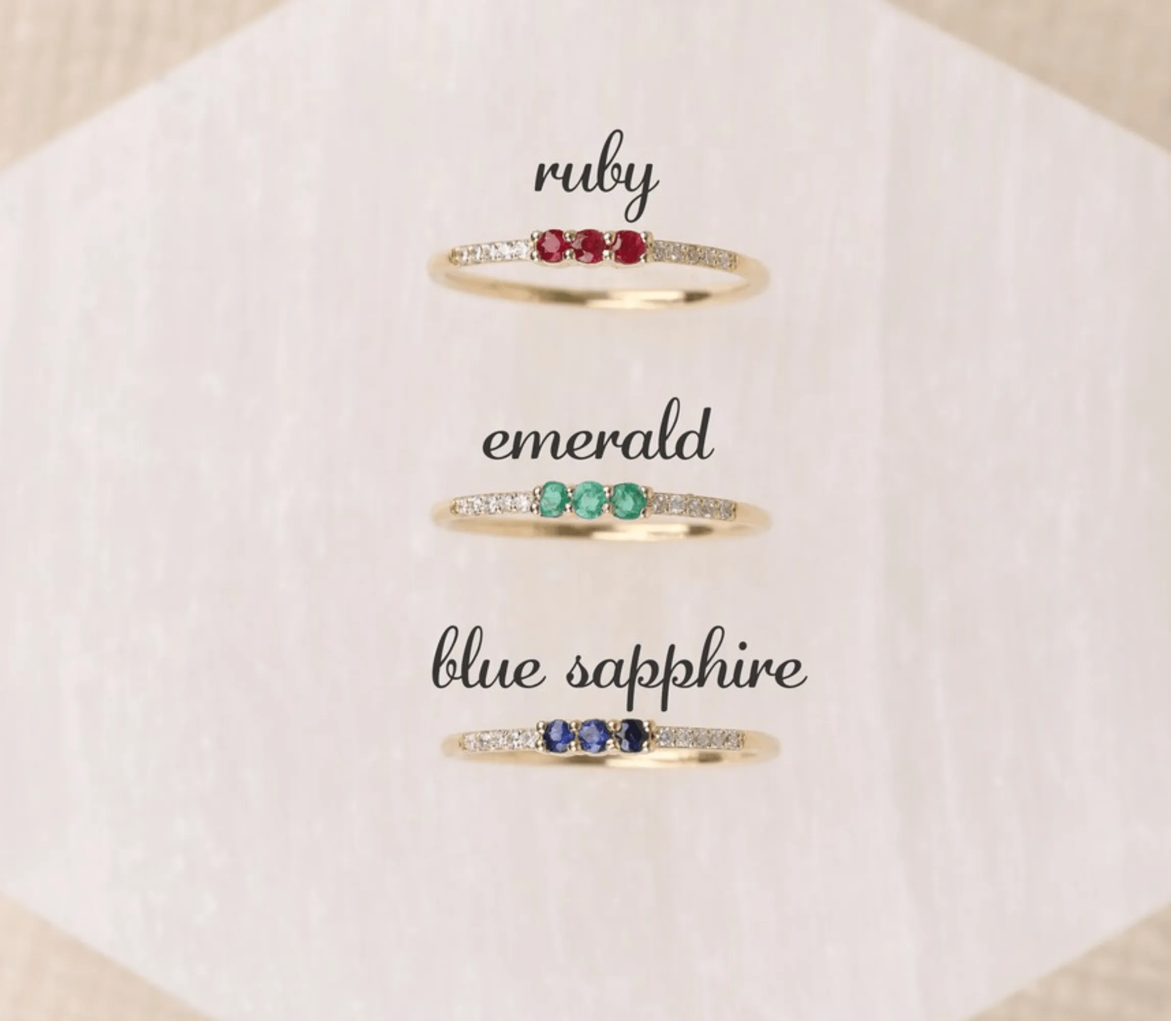 Natural Sapphire and Diamond Ring, Jamie SARAHELISE