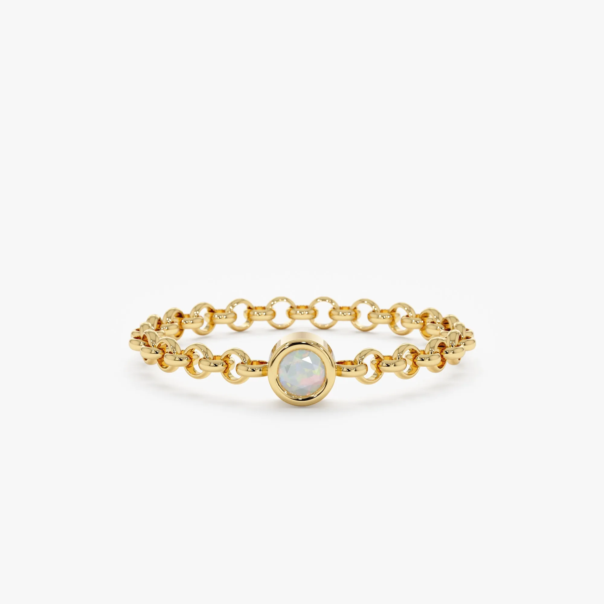 Opal Chain Ring, Adriana SARAHELISE