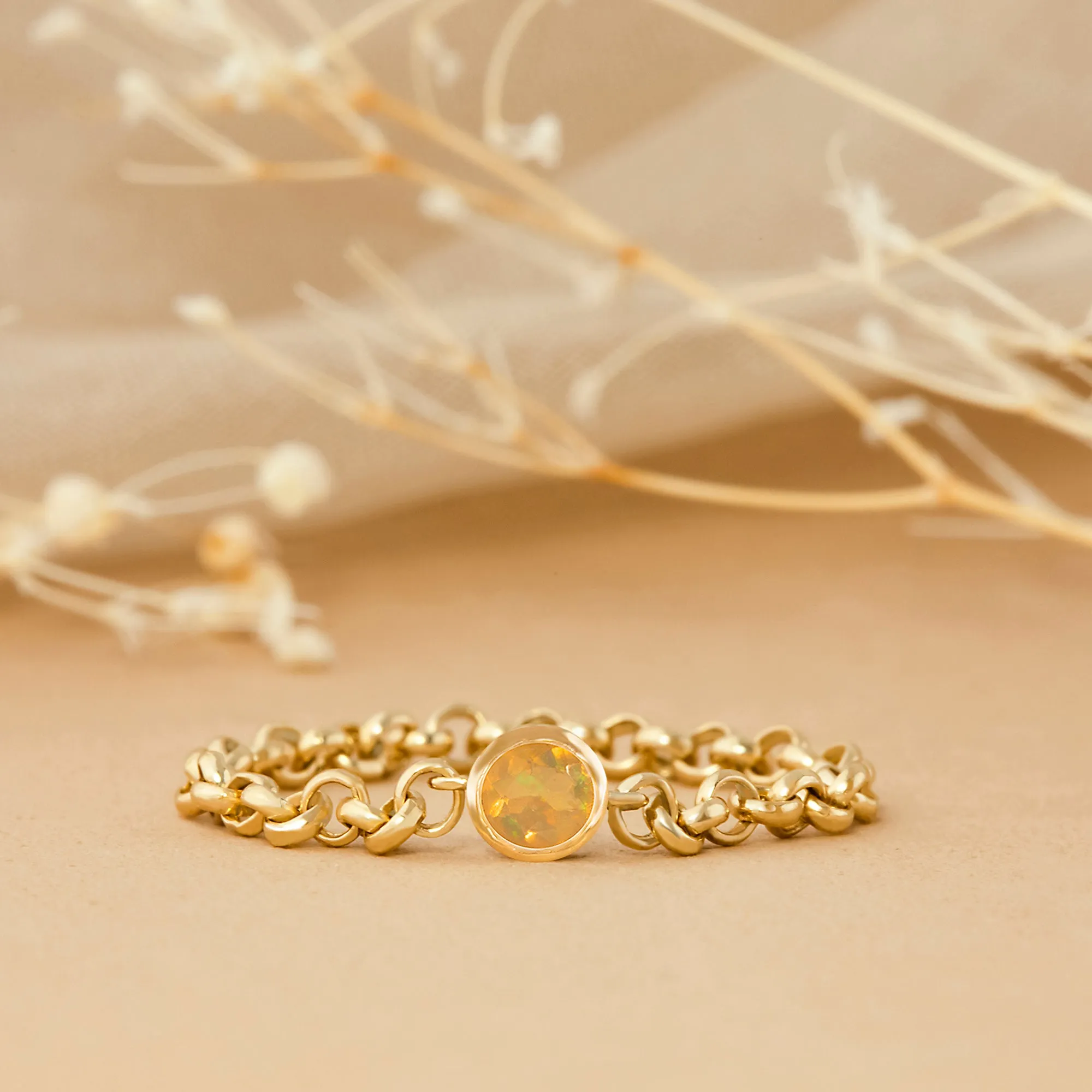 Opal Chain Ring, Adriana SARAHELISE
