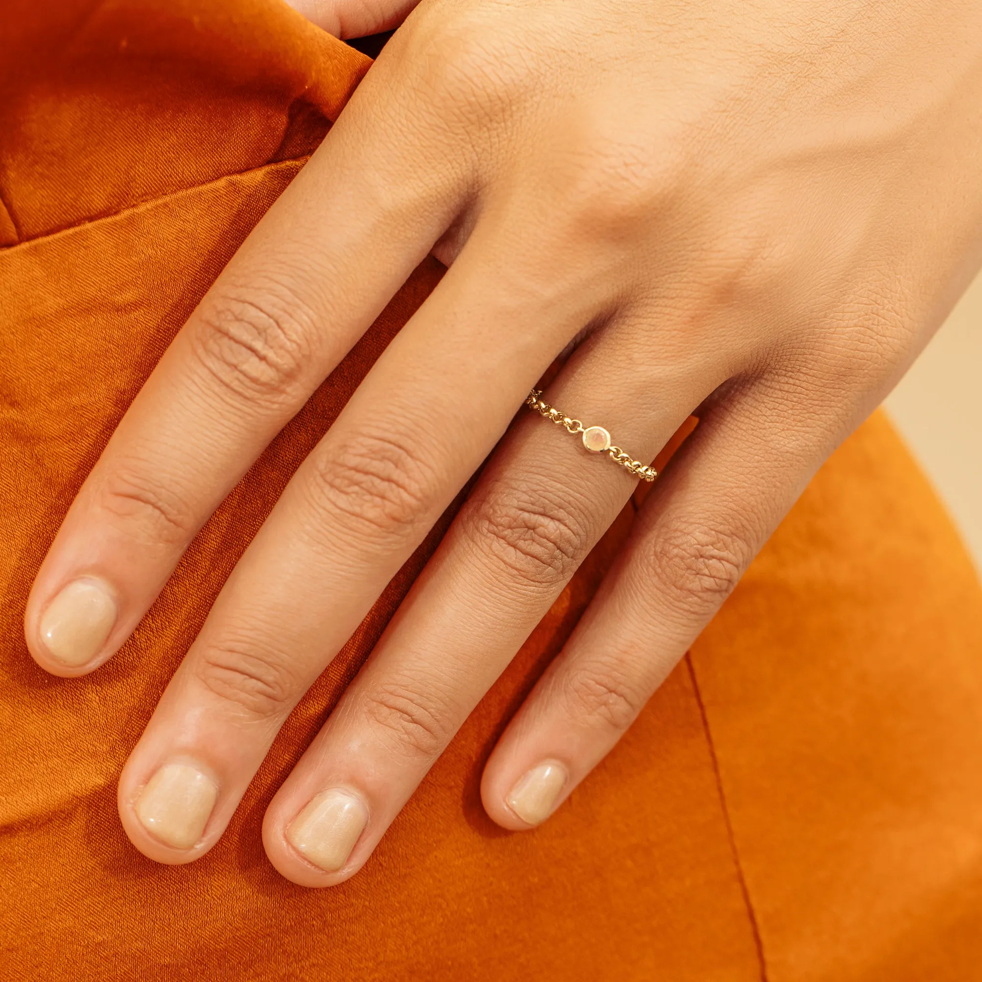 Opal Chain Ring, Adriana SARAHELISE