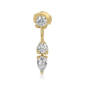 ORBIT ROUND & PEAR DROP EARRING Anita Ko