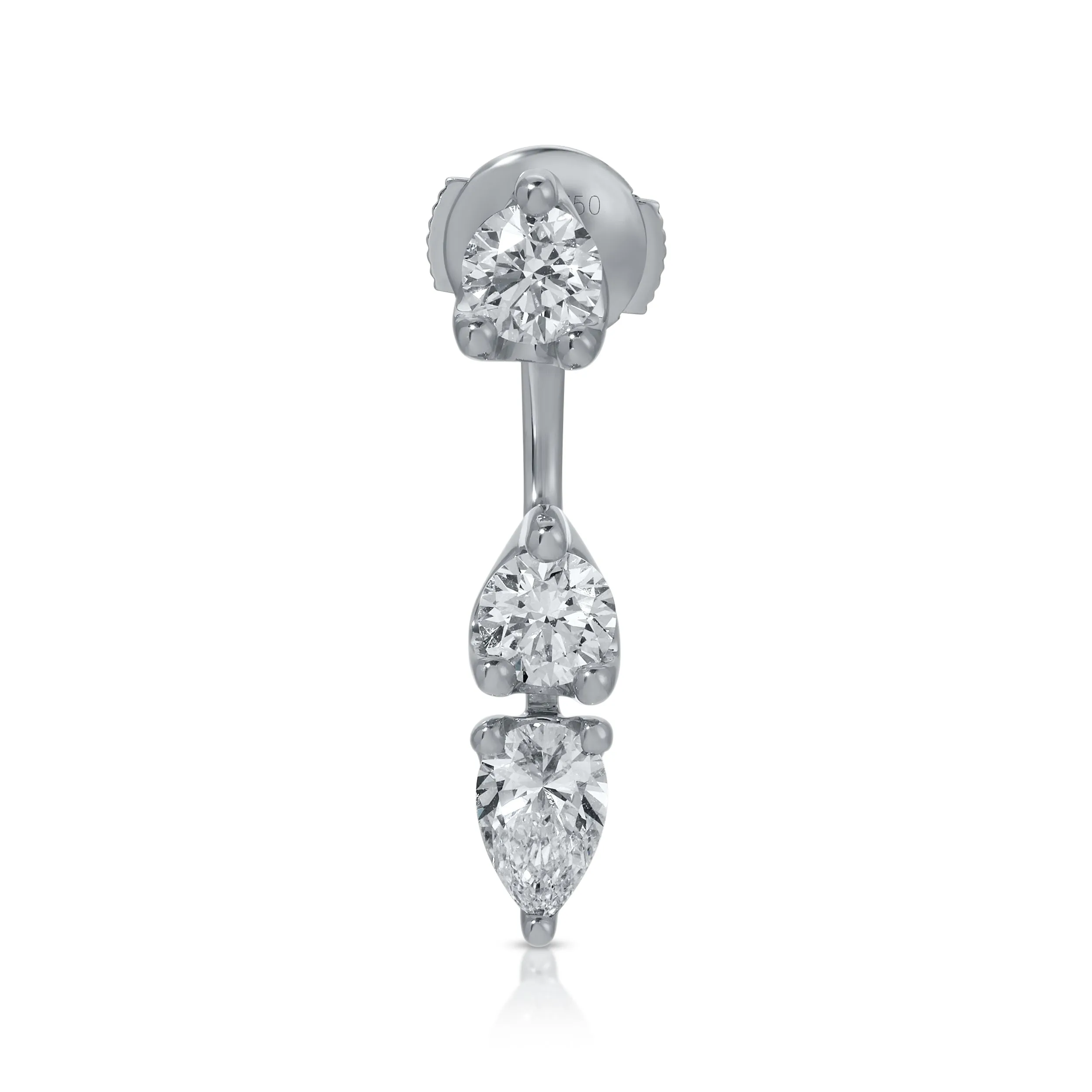 ORBIT ROUND & PEAR DROP EARRING Anita Ko