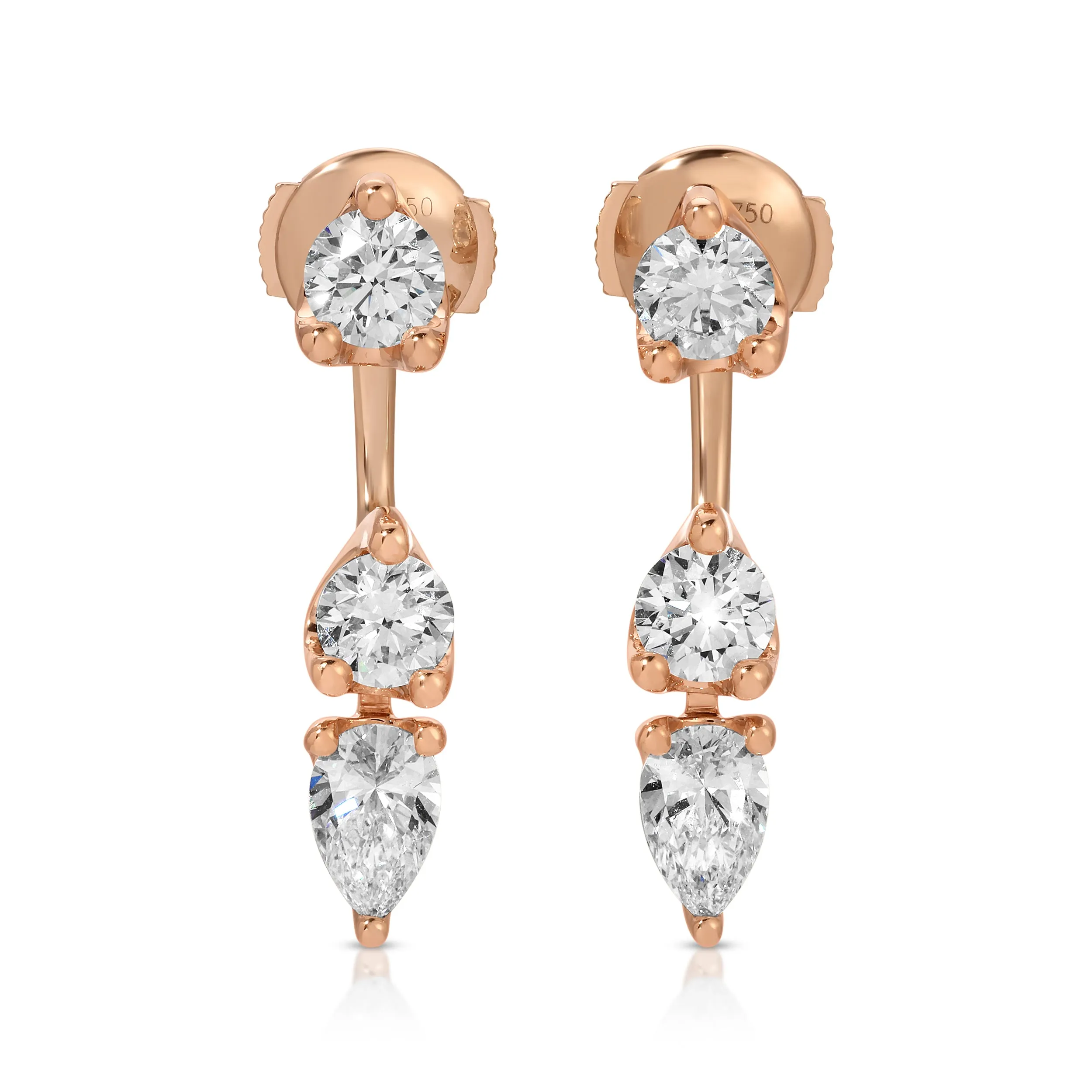 ORBIT ROUND & PEAR DROP EARRING Anita Ko
