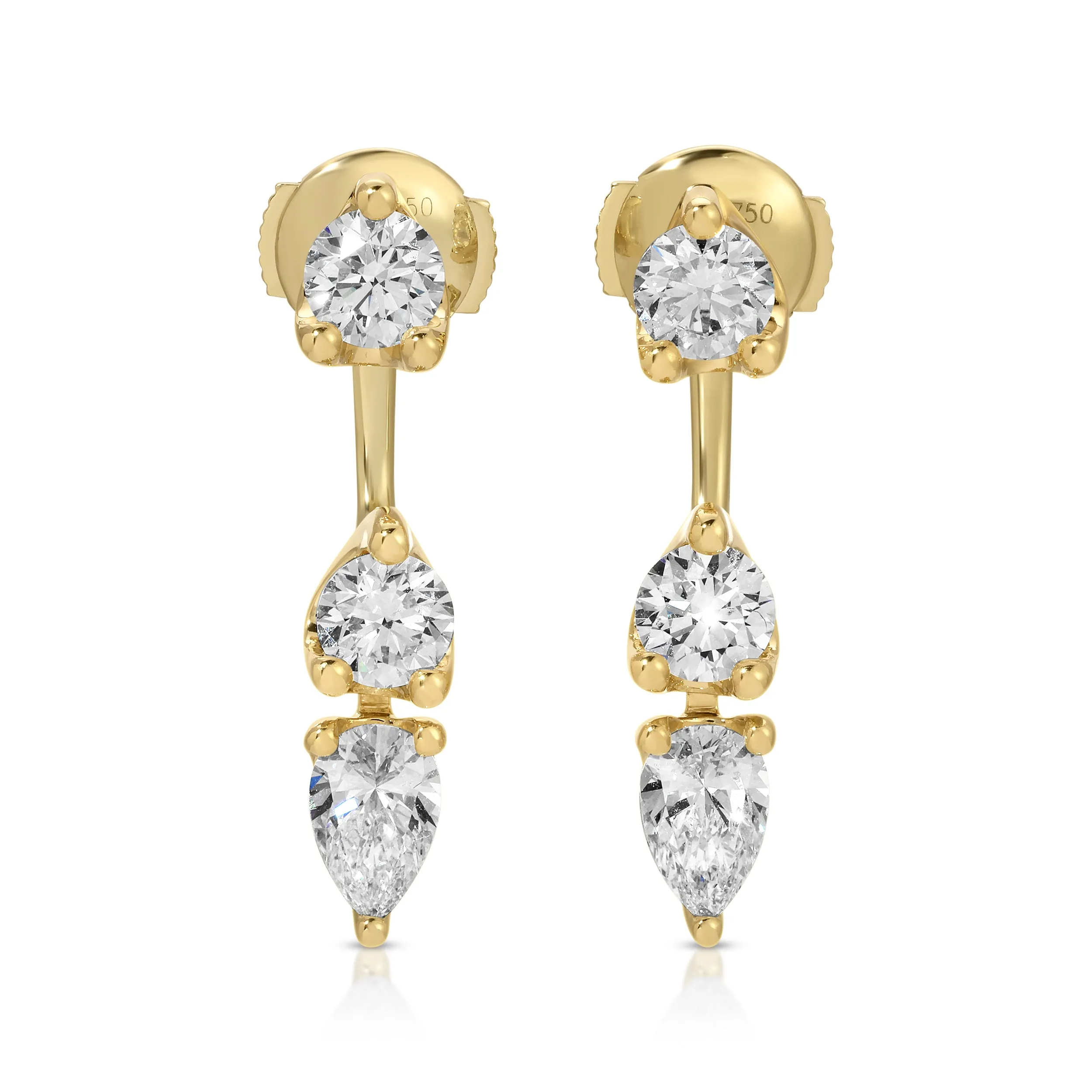 ORBIT ROUND & PEAR DROP EARRING Anita Ko