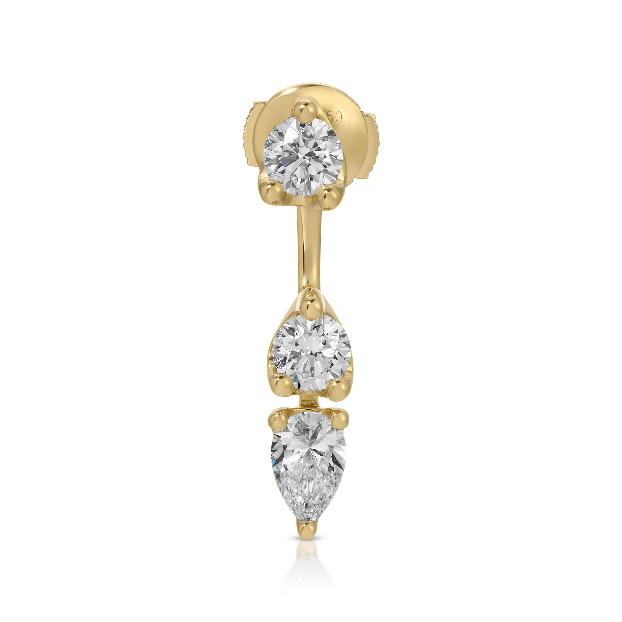 ORBIT ROUND & PEAR DROP EARRING Anita Ko