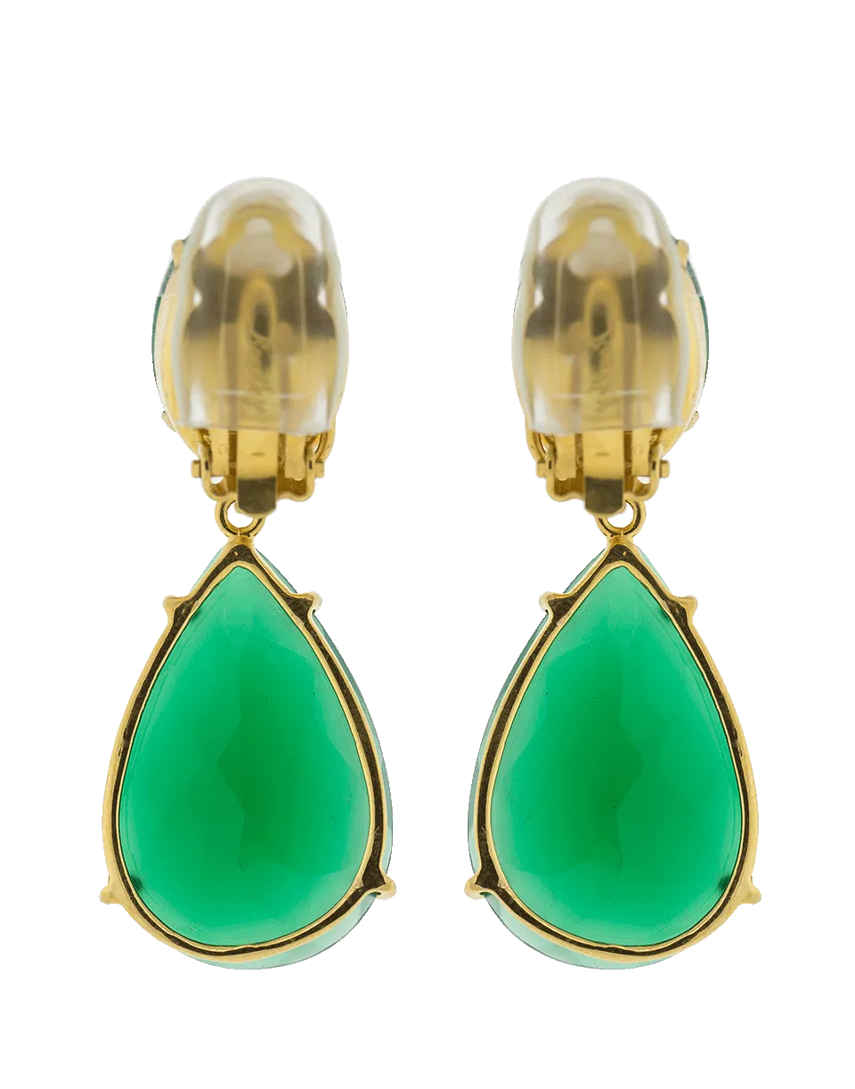 Oval And Pear Shape Earrings