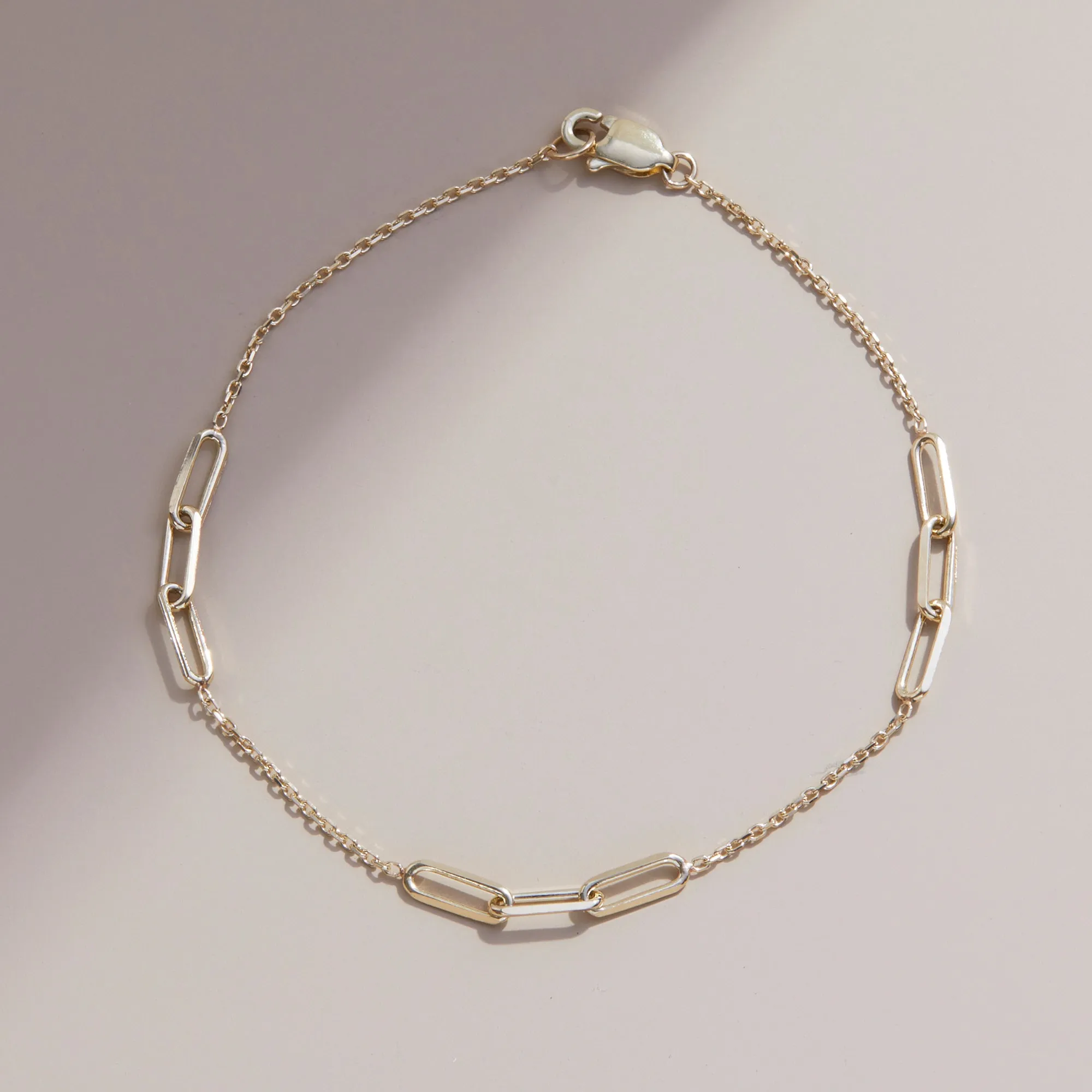 Paperclip Cable Chain Bracelet, Kelsey SARAHELISE