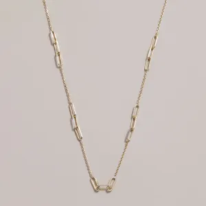 Paperclip Cable Chain Mix Necklace, Delilah SARAHELISE