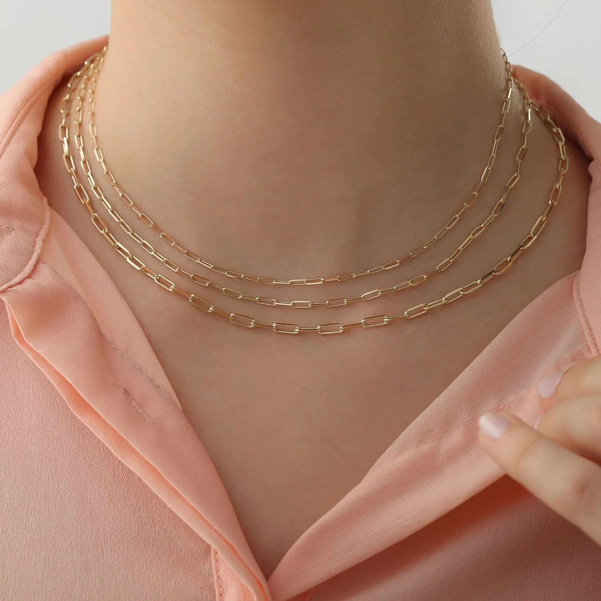 Paperclip Chain Necklace, Talia SARAHELISE