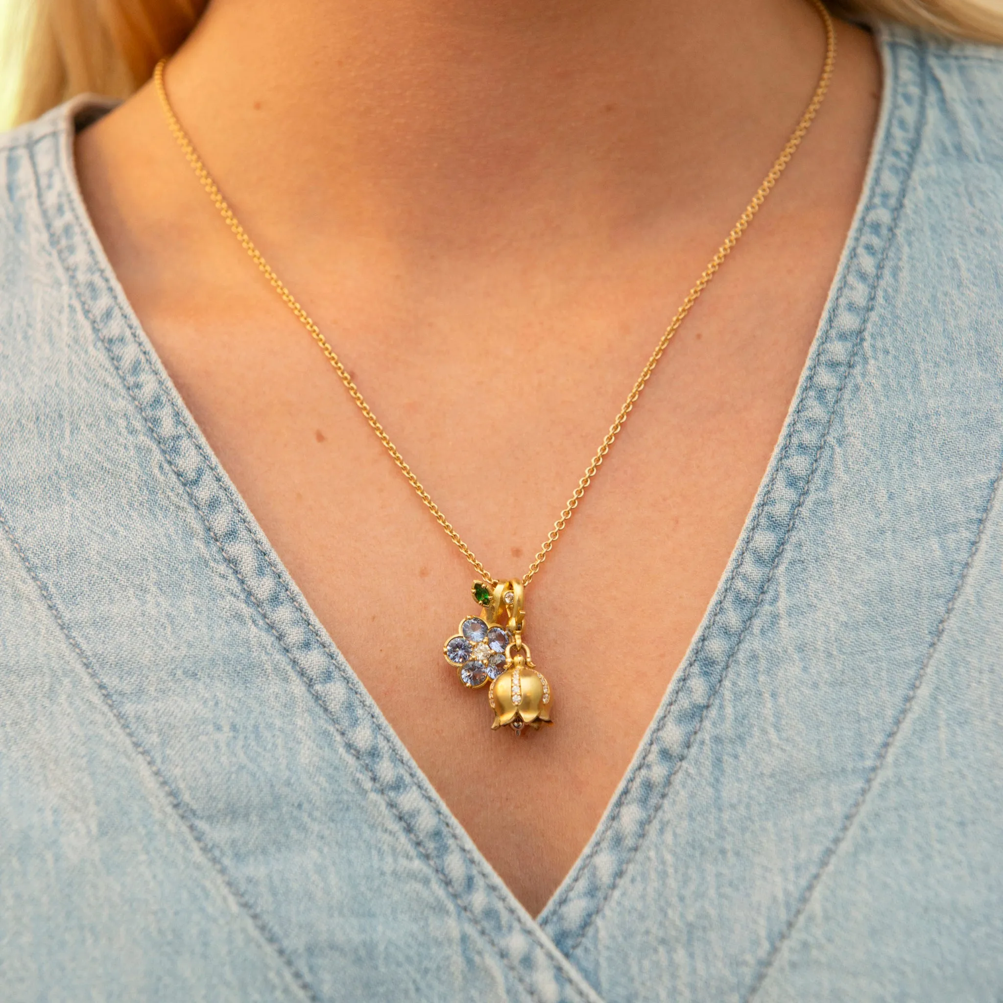 Paul Morelli Meditation Bell Chain Necklace Croghans