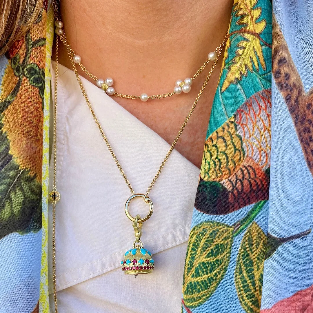 Paul Morelli Meditation Bell Slider Necklace Croghans