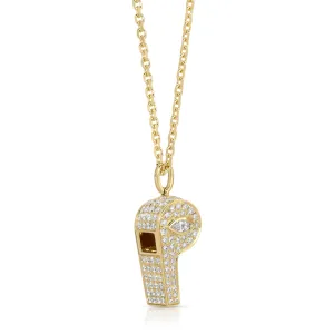 PAVE DIAMOND BABY WHISTLE WITH MARQUISE DIAMOND Anita Ko