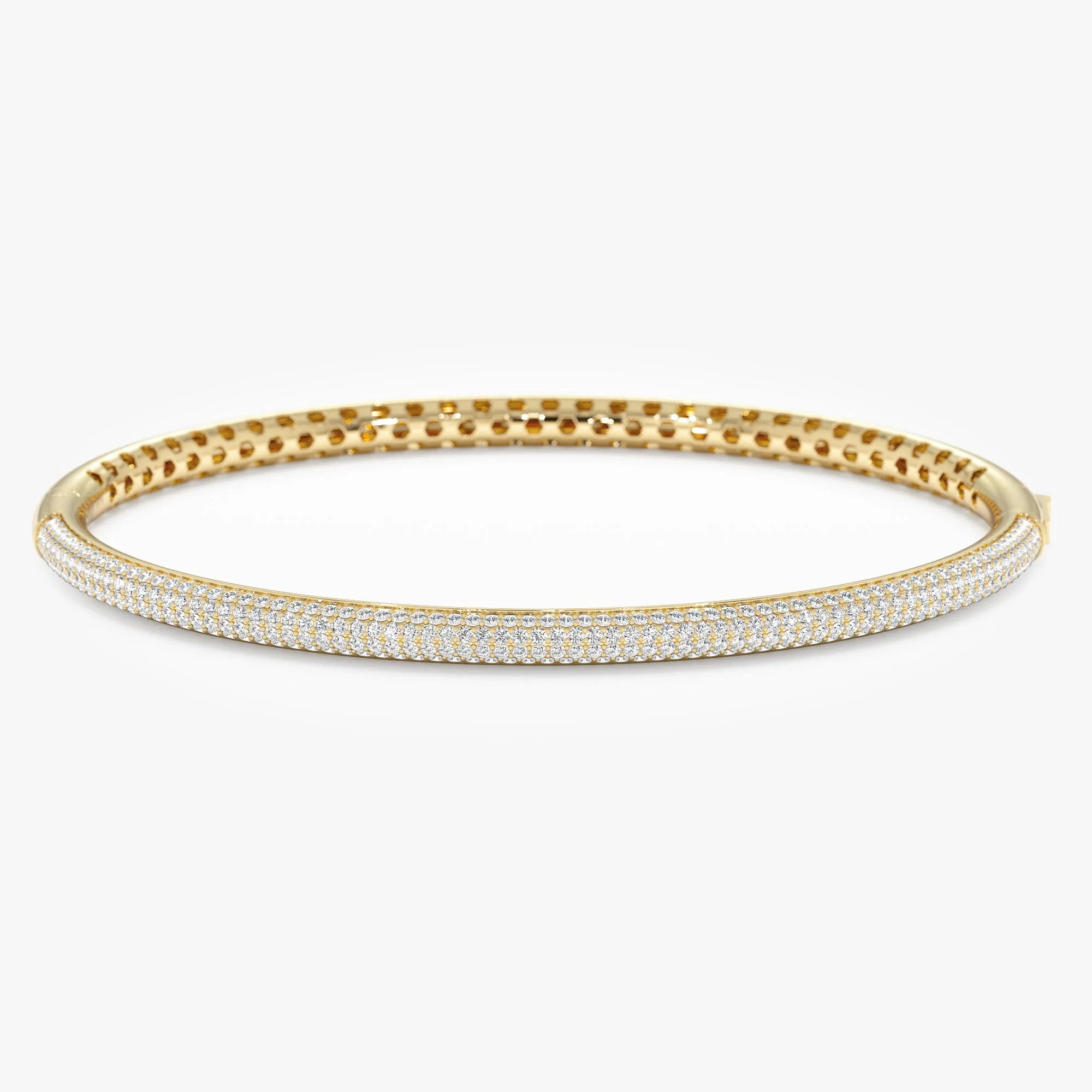 Pave Diamond Half Eternity Bracelet, Larissa SARAHELISE