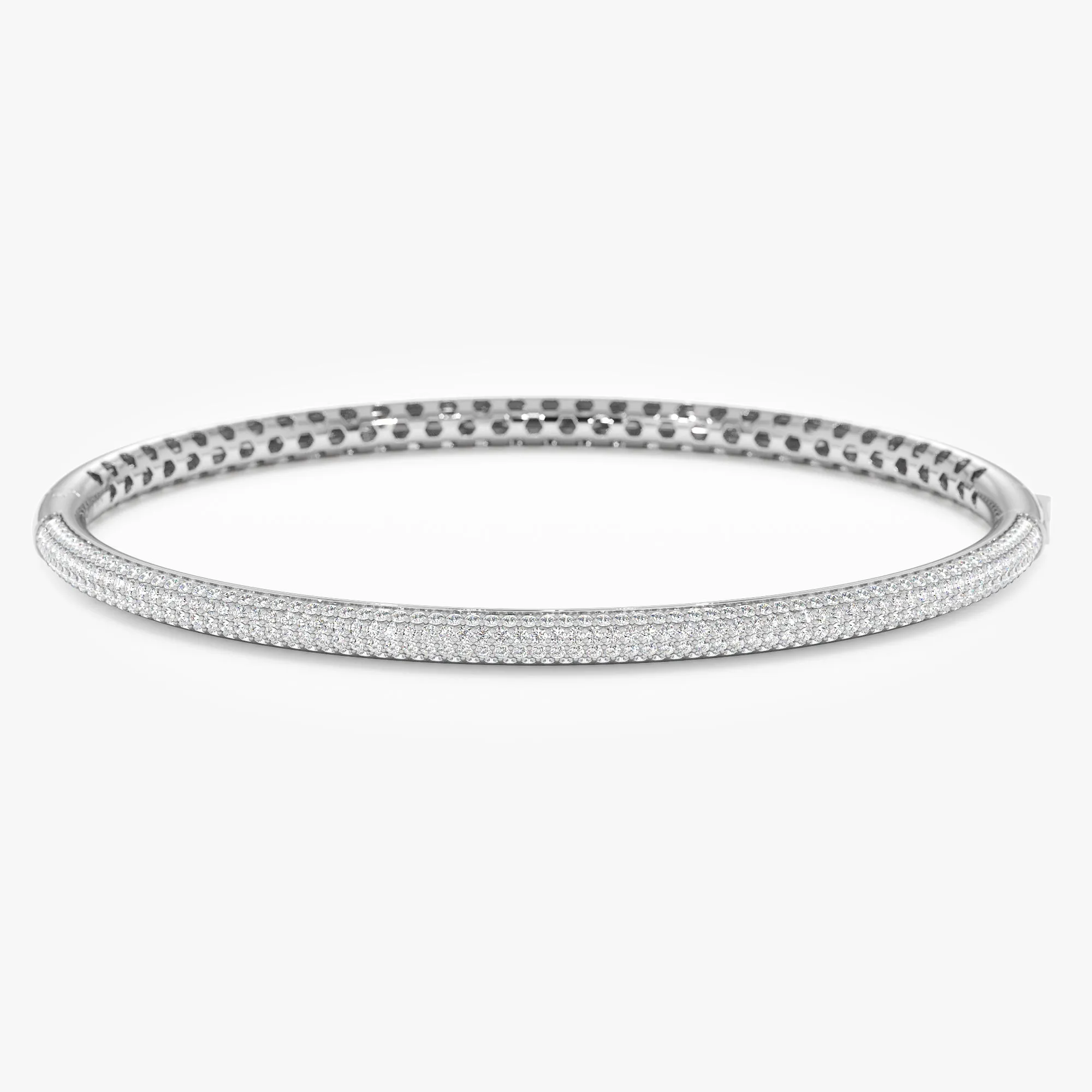 Pave Diamond Half Eternity Bracelet, Larissa SARAHELISE