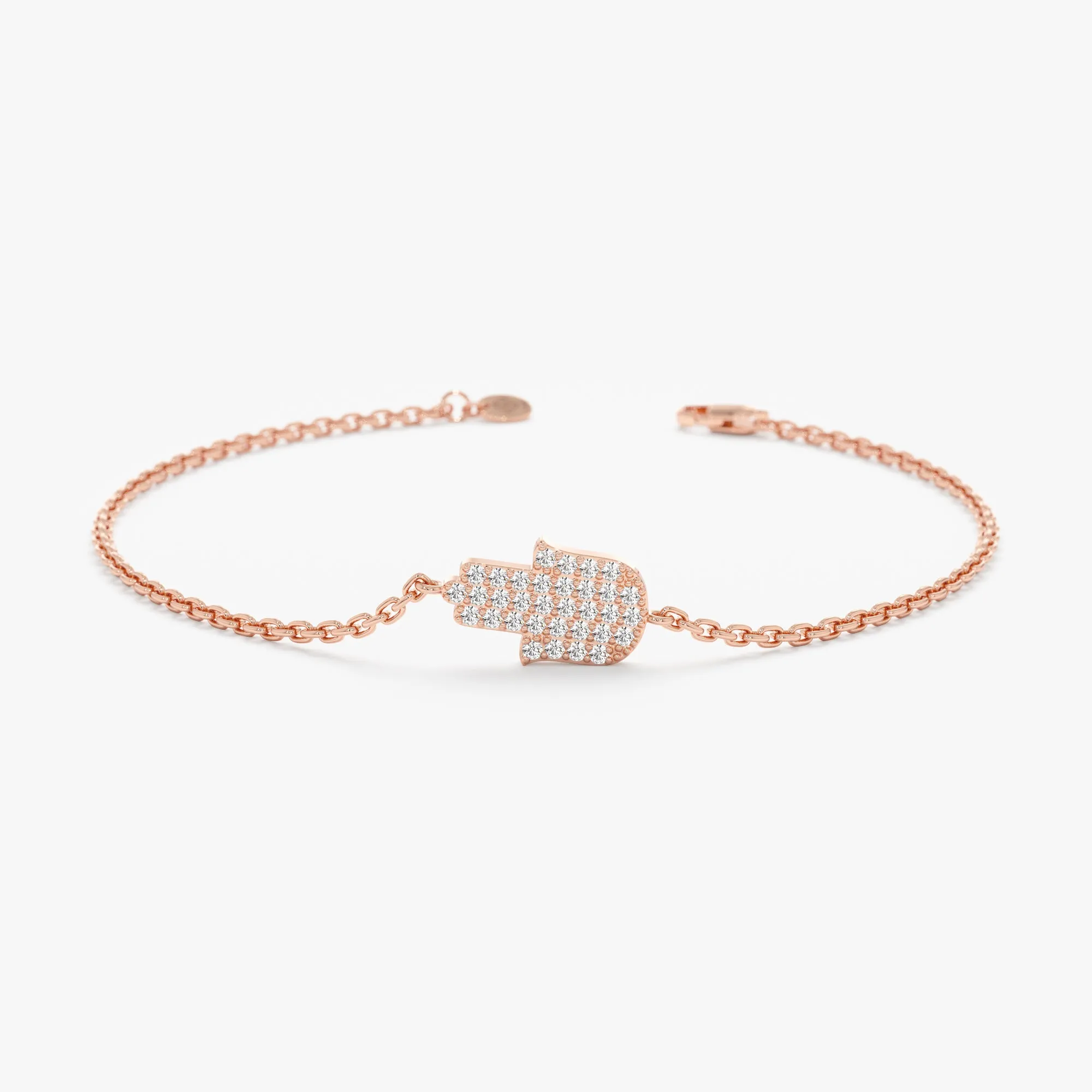 Pave Diamond Hamsa Hand Bracelet, Sera SARAHELISE