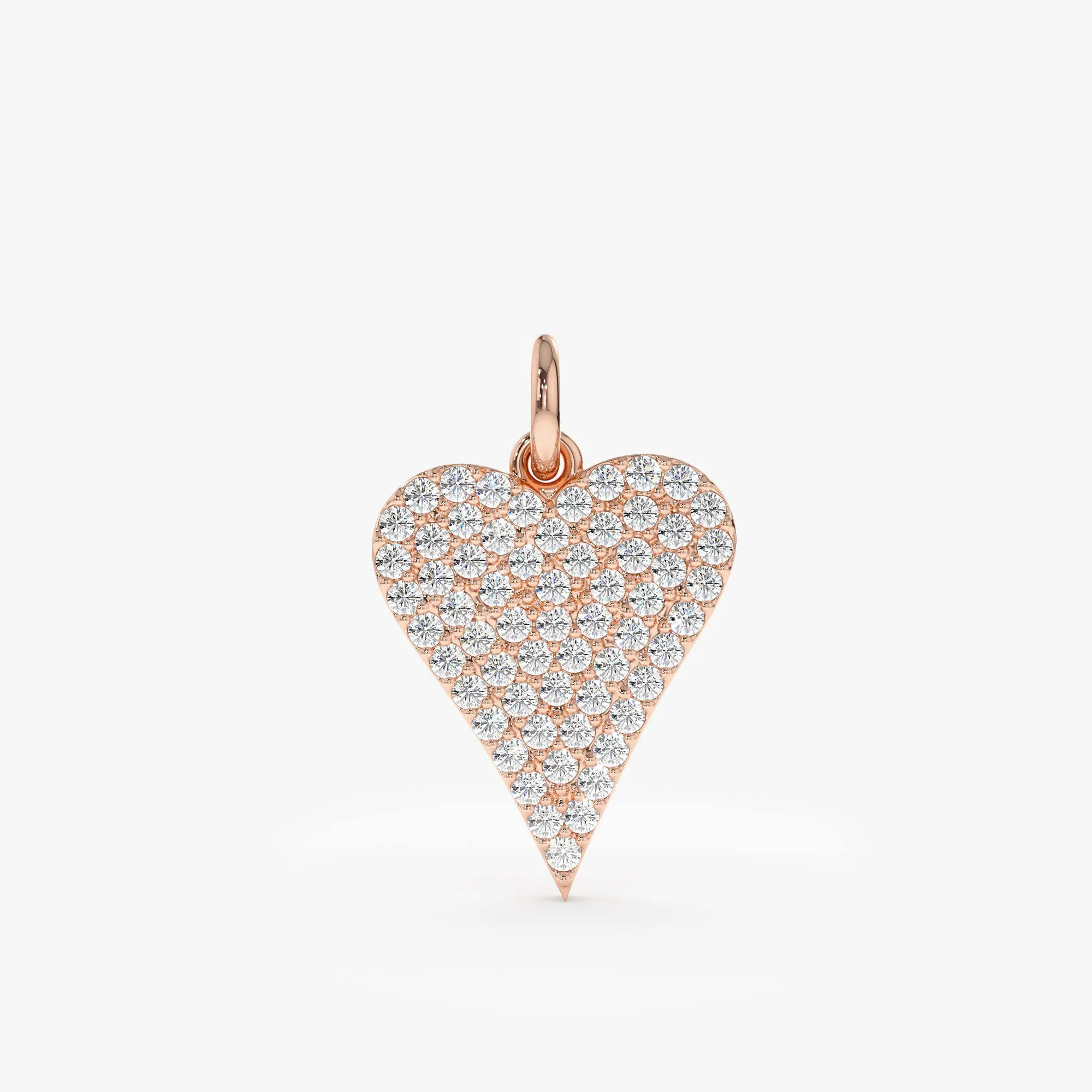 Pave Diamond Heart Charm, Lily SARAHELISE