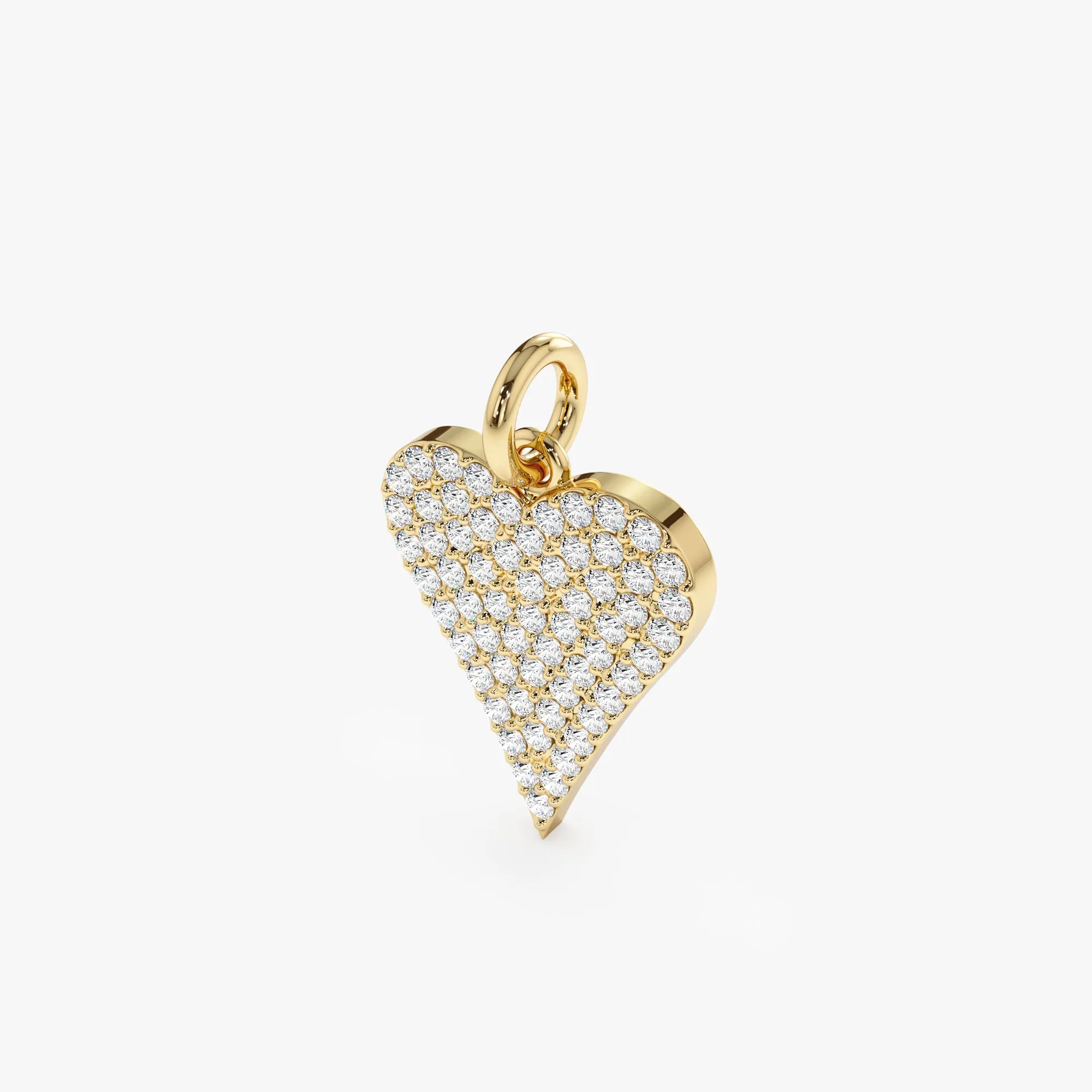 Pave Diamond Heart Charm, Lily SARAHELISE