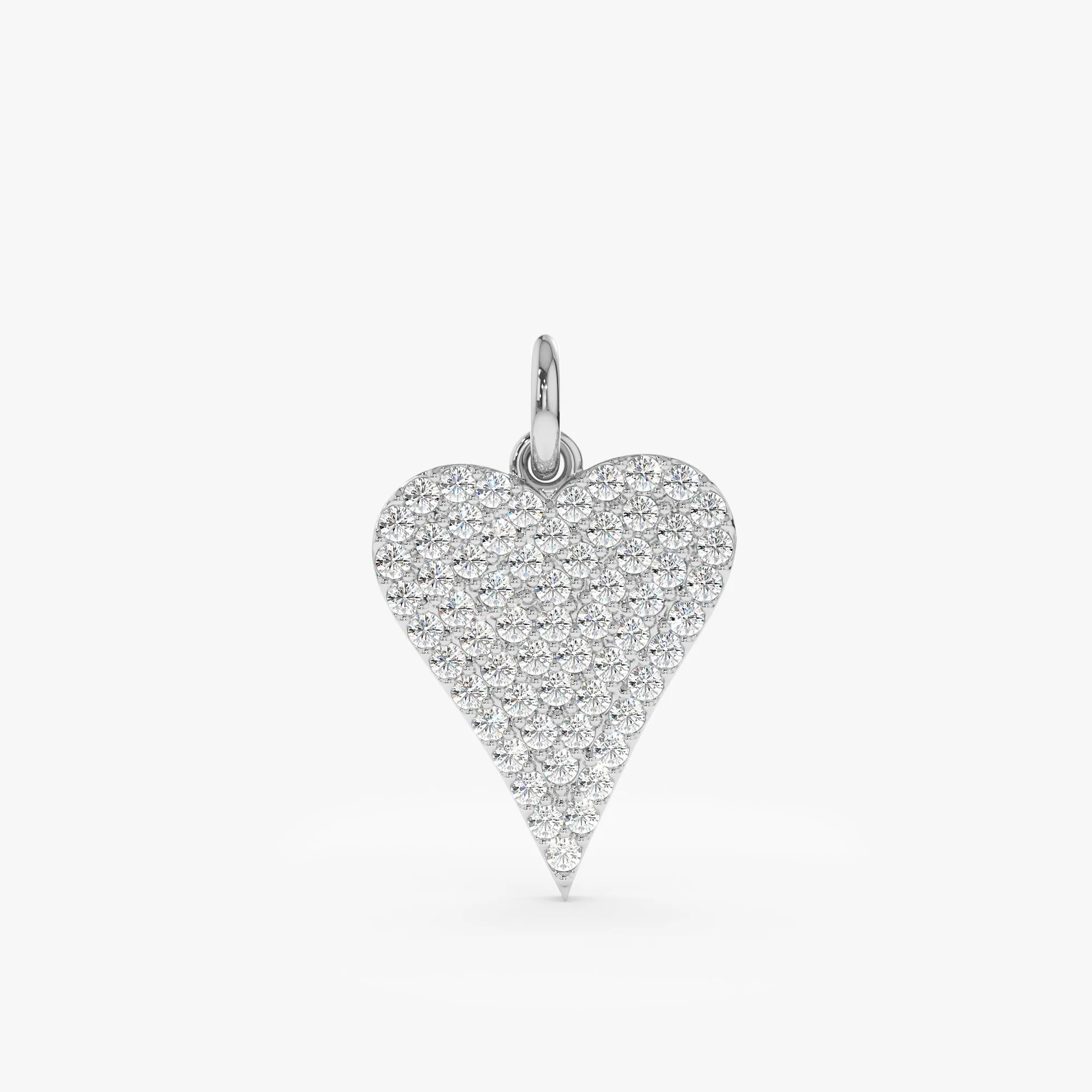 Pave Diamond Heart Charm, Lily SARAHELISE