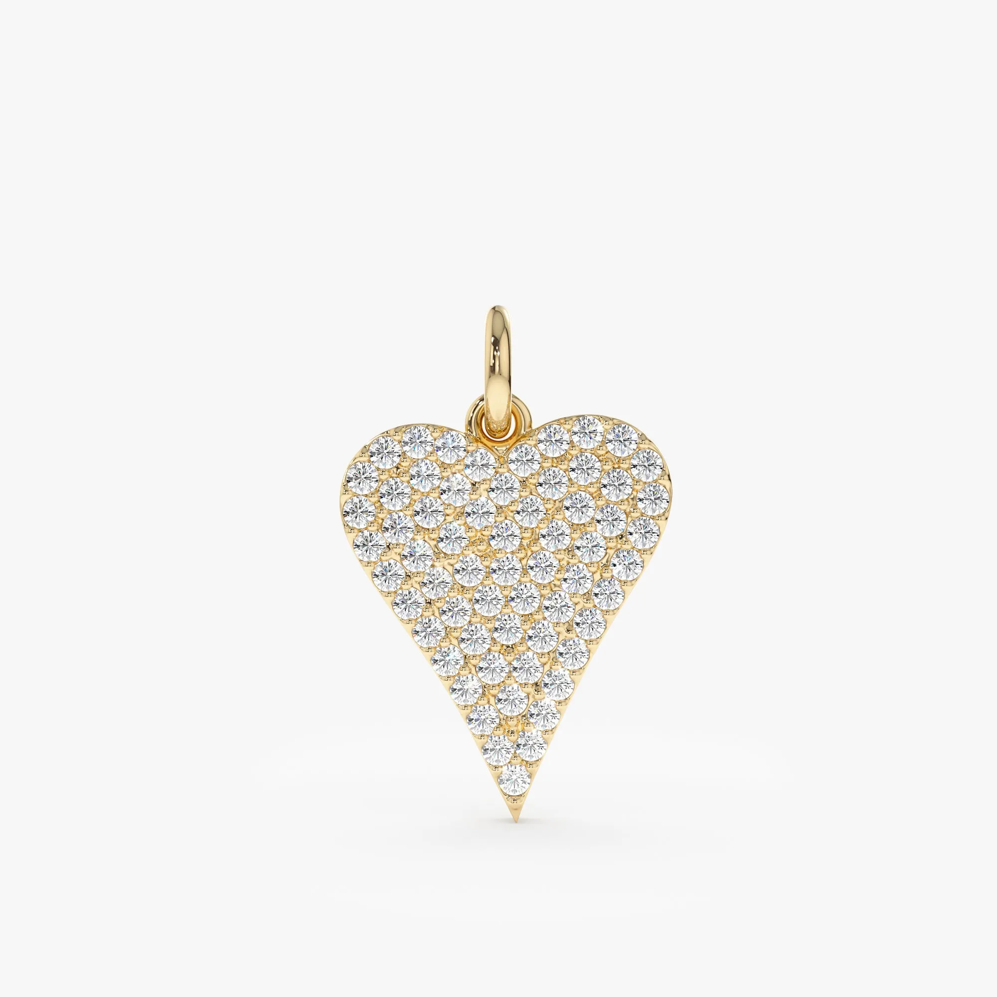 Pave Diamond Heart Charm, Lily SARAHELISE