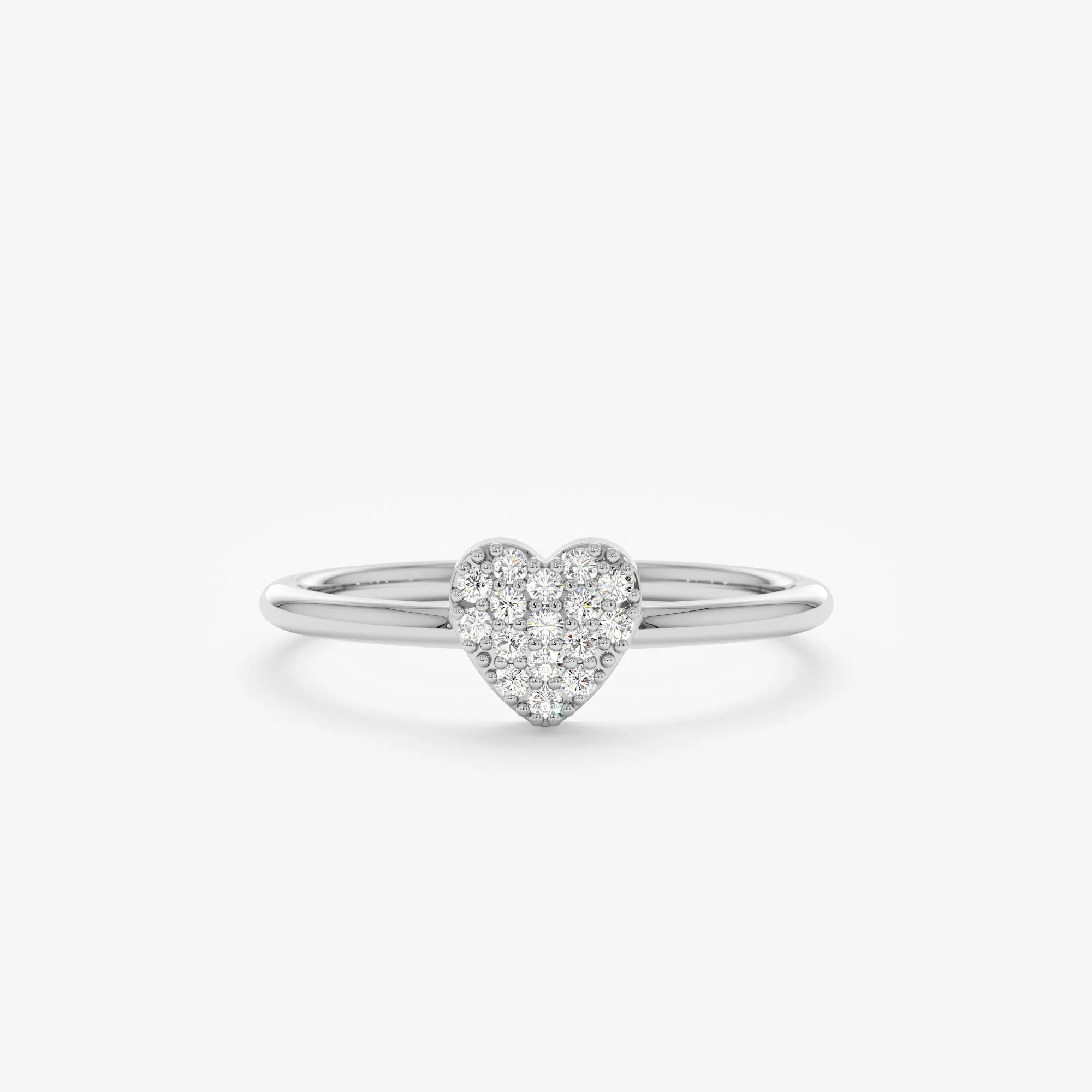 Pave Diamond Heart Ring, Taylor SARAHELISE