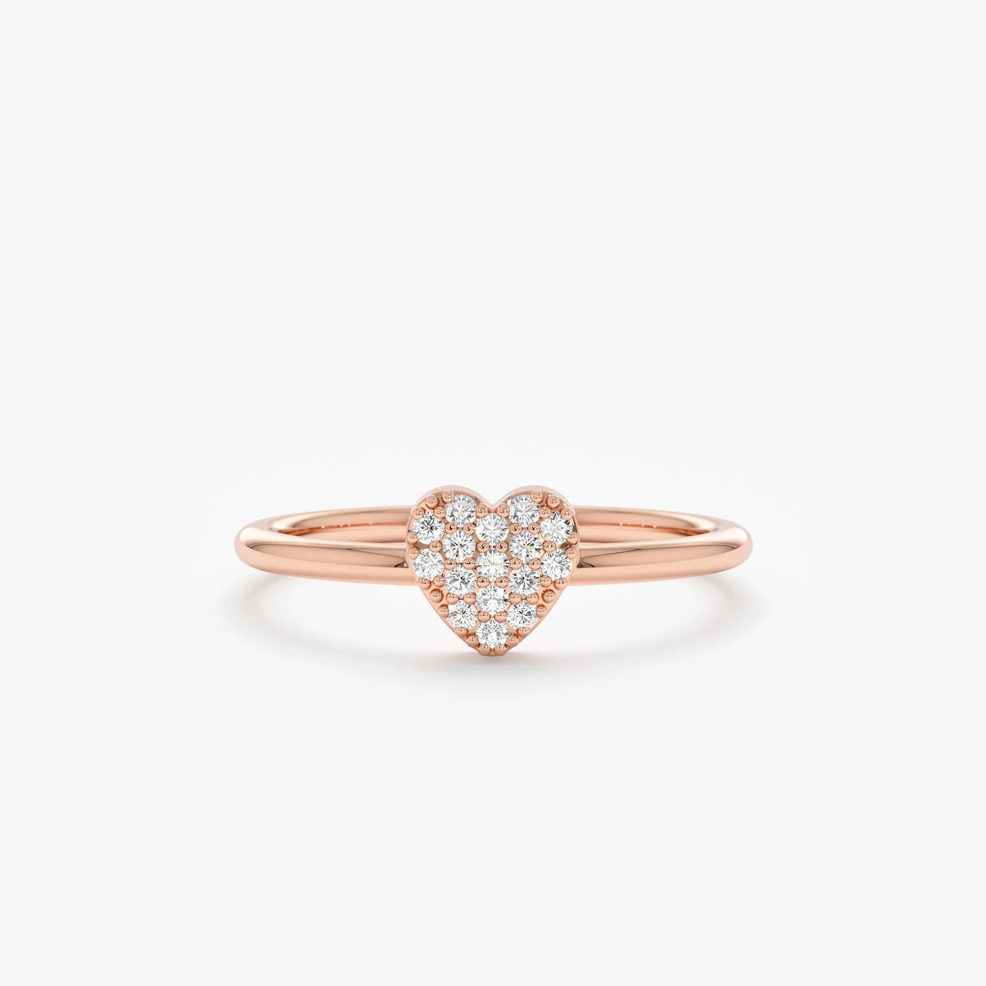 Pave Diamond Heart Ring, Taylor SARAHELISE