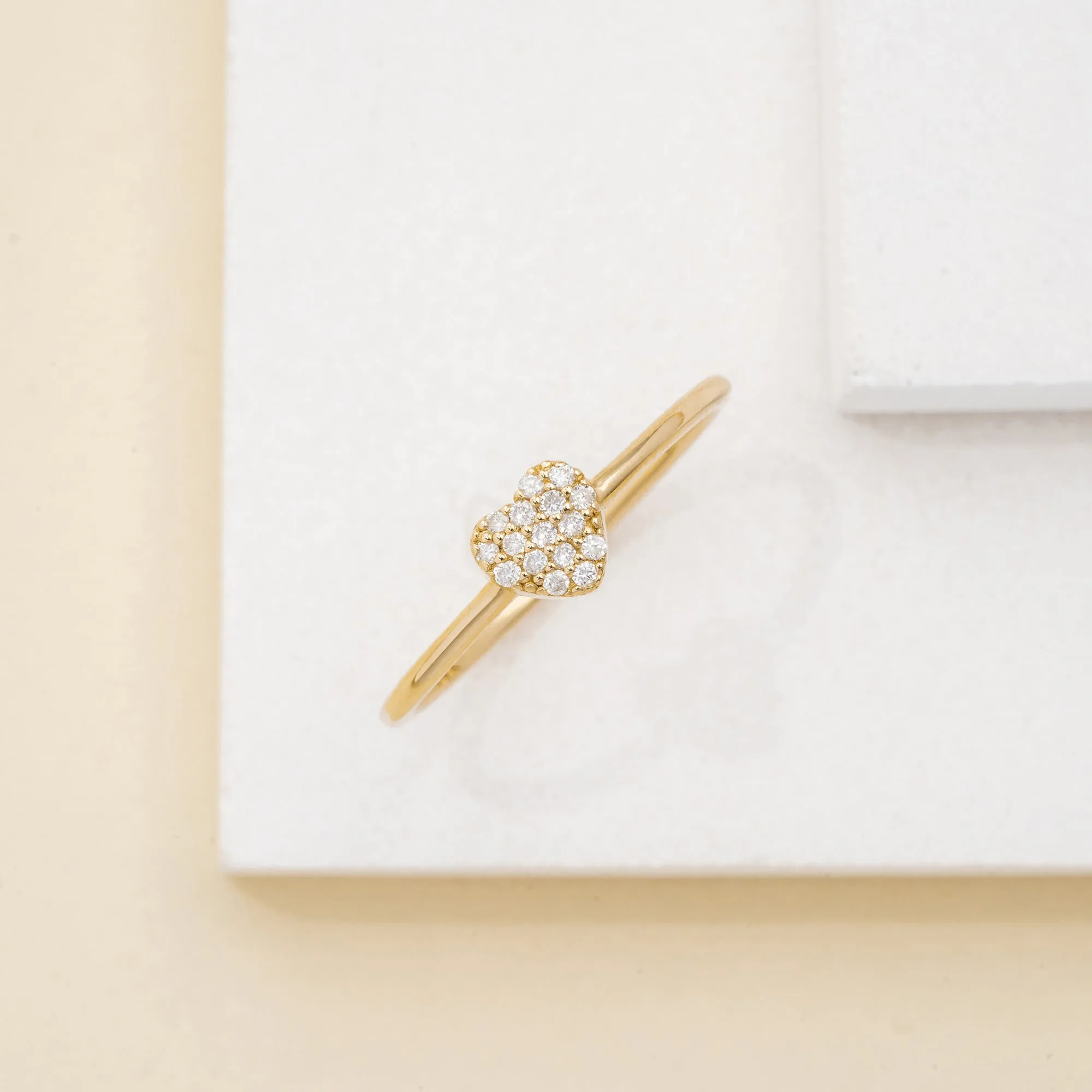 Pave Diamond Heart Ring, Taylor SARAHELISE