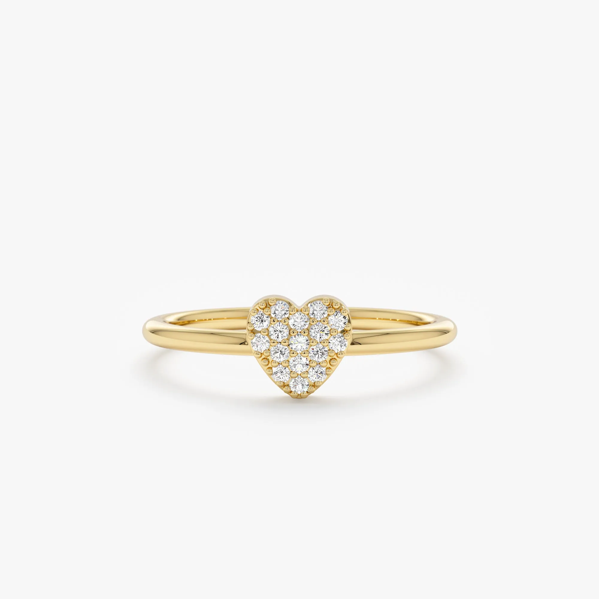 Pave Diamond Heart Ring, Taylor SARAHELISE