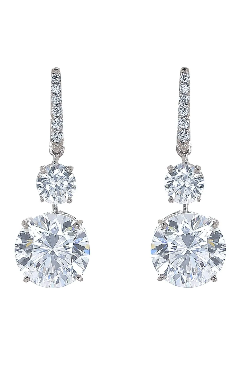 Pave Top Earrings
