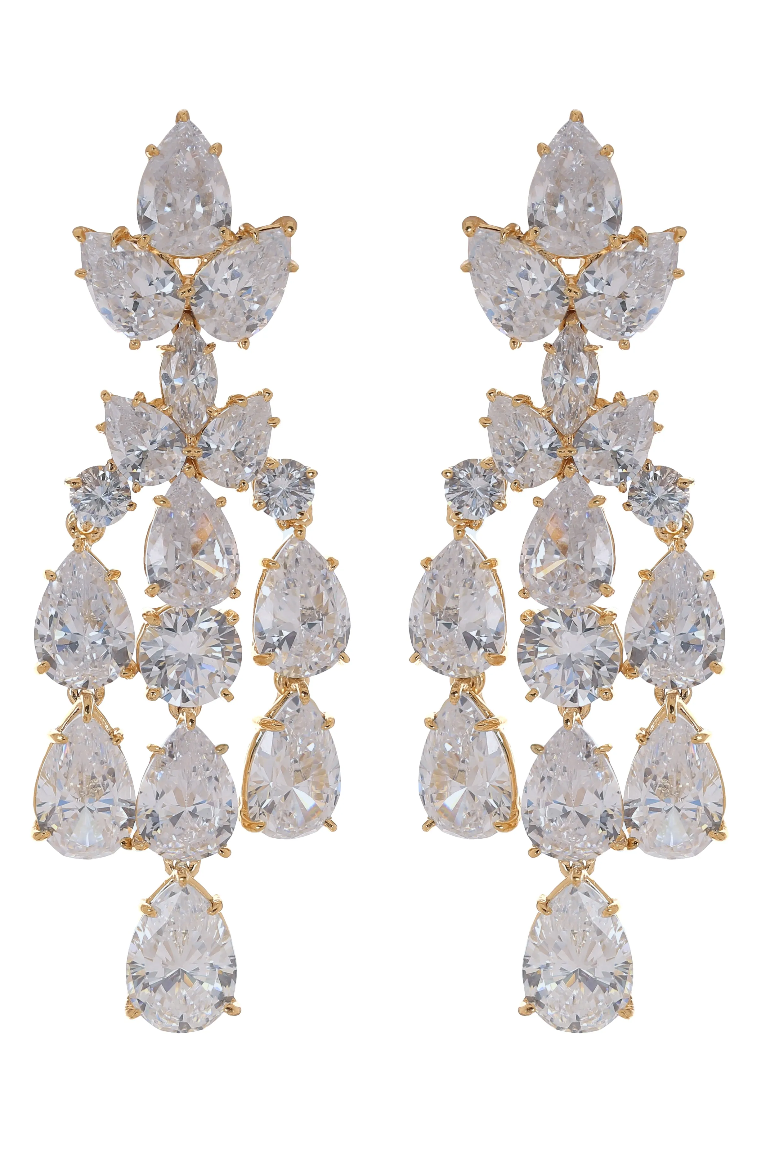 Pear Chandelier Earrings