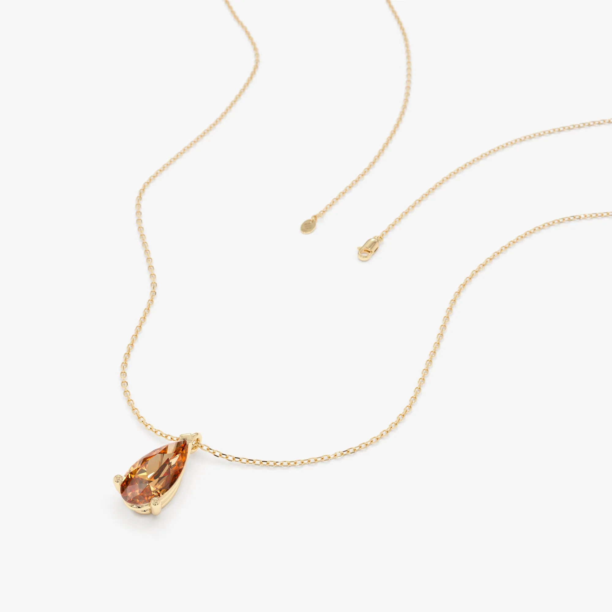 Pear-Cut Citrine Necklace, Haniya SARAHELISE