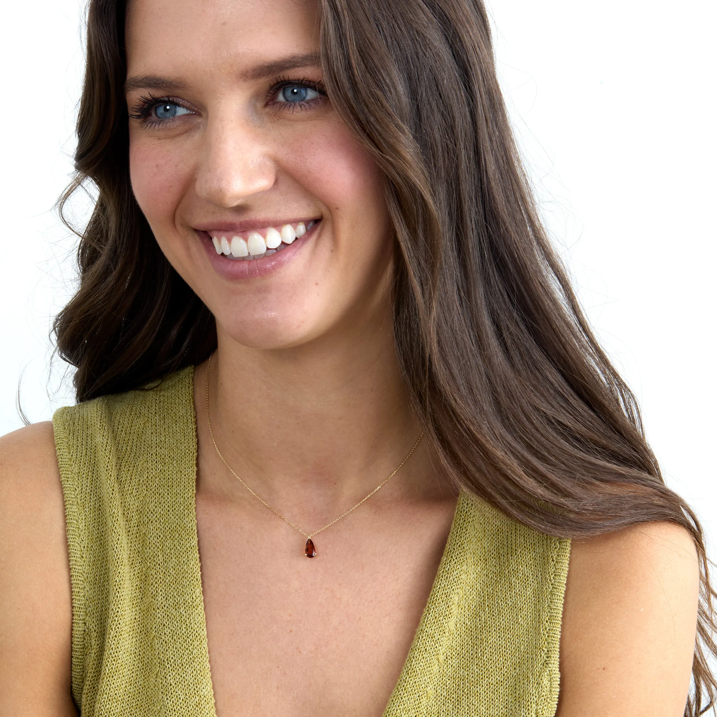 Pear-Cut Citrine Necklace, Haniya SARAHELISE