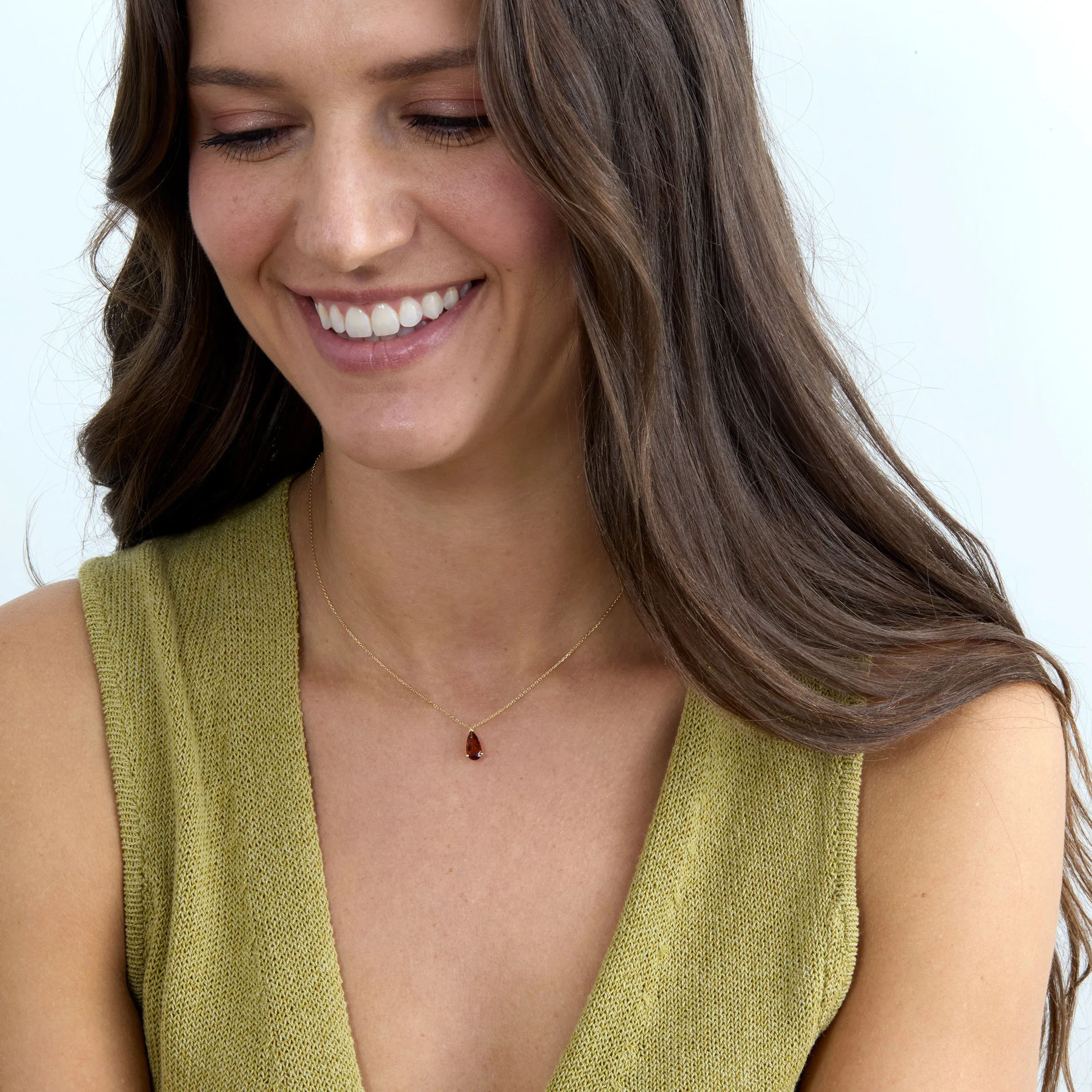 Pear-Cut Citrine Necklace, Haniya SARAHELISE