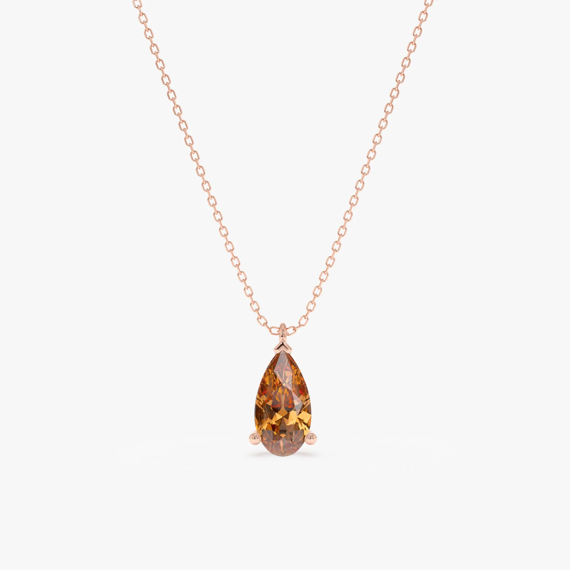 Pear-Cut Citrine Necklace, Haniya SARAHELISE