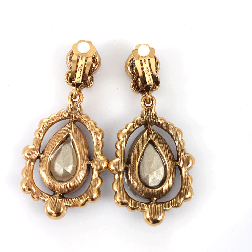 Pear Cut Drop Earrings