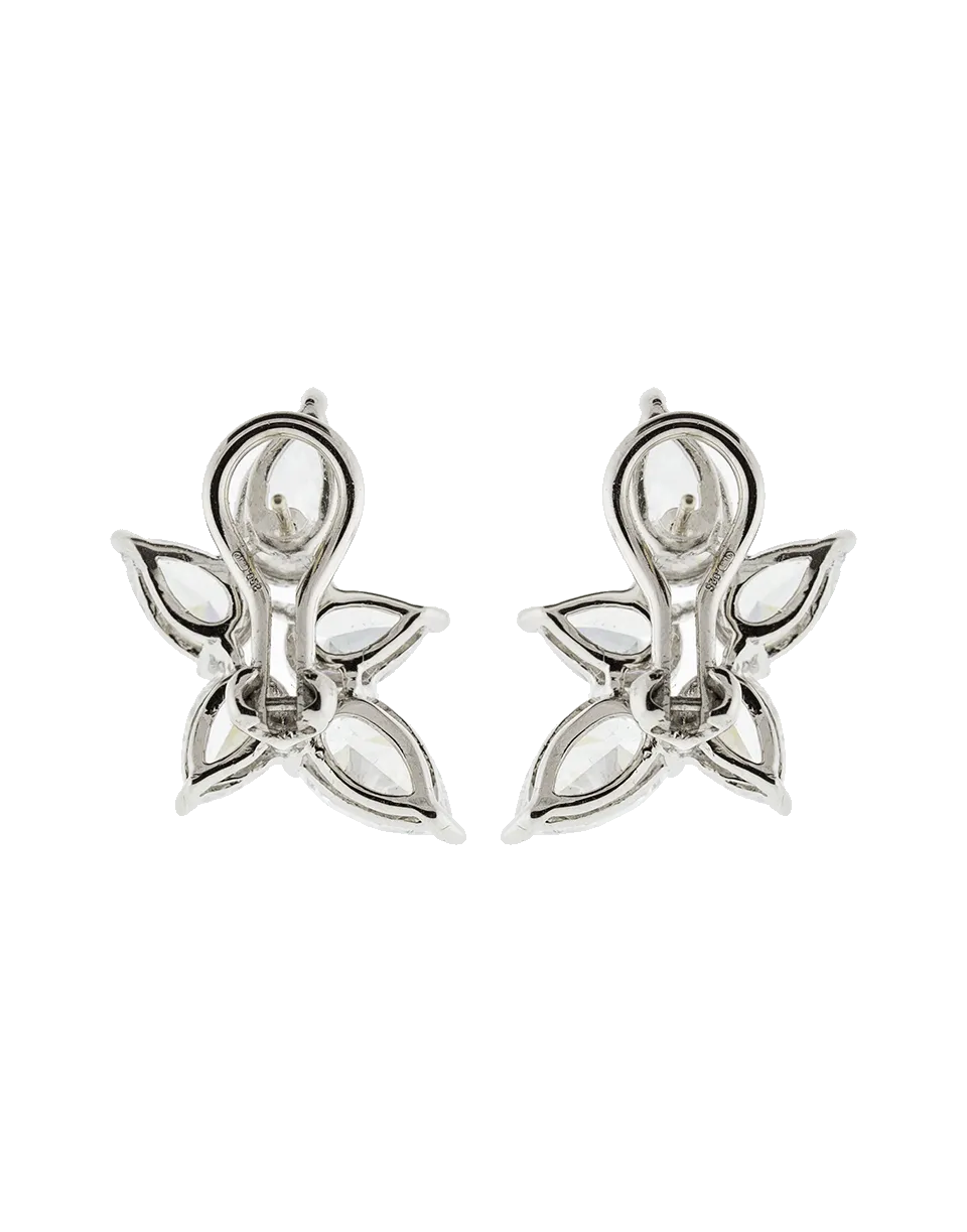 Pear Shaped Cluster Earrings