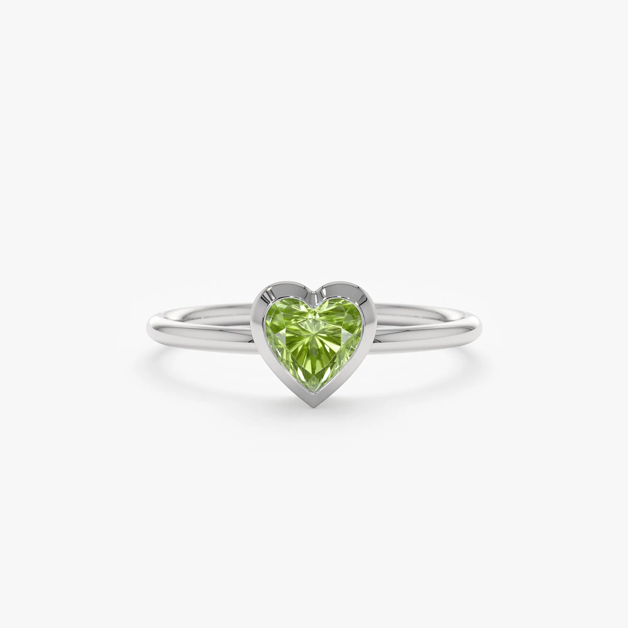Peridot Heart Ring, Ashly SARAHELISE