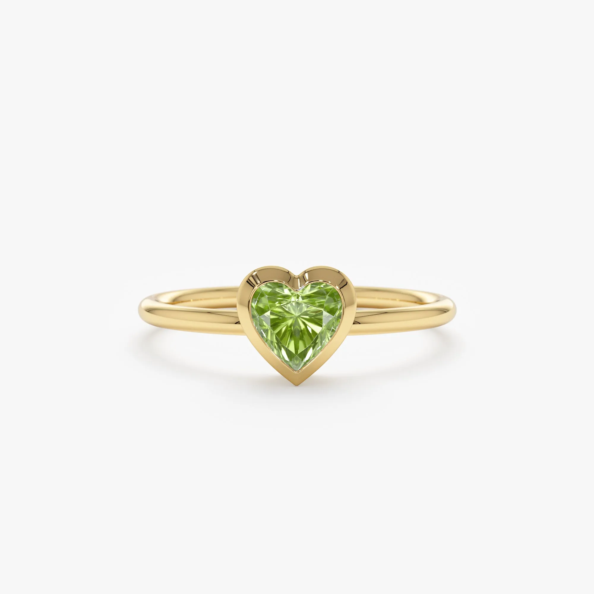 Peridot Heart Ring, Ashly SARAHELISE