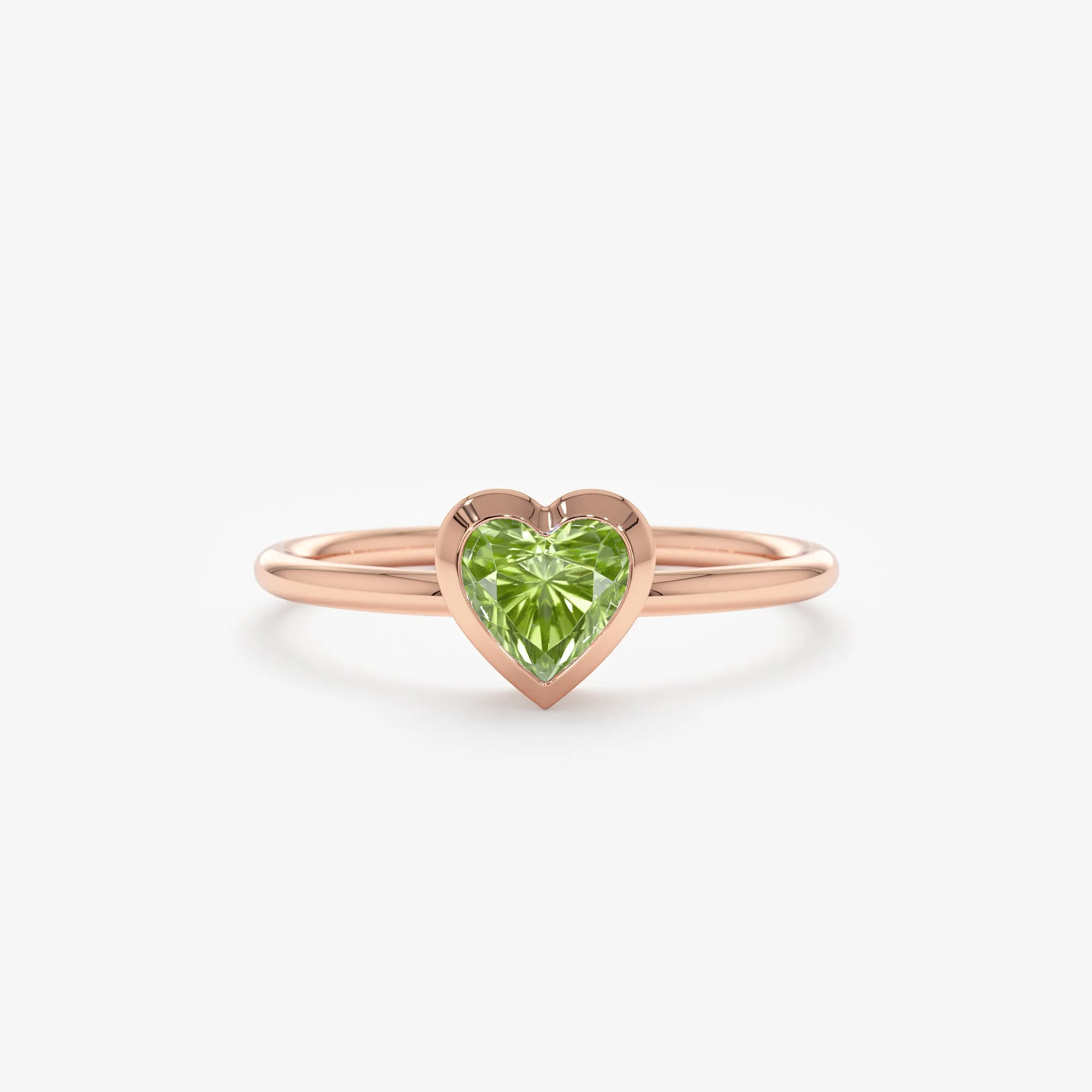 Peridot Heart Ring, Ashly SARAHELISE