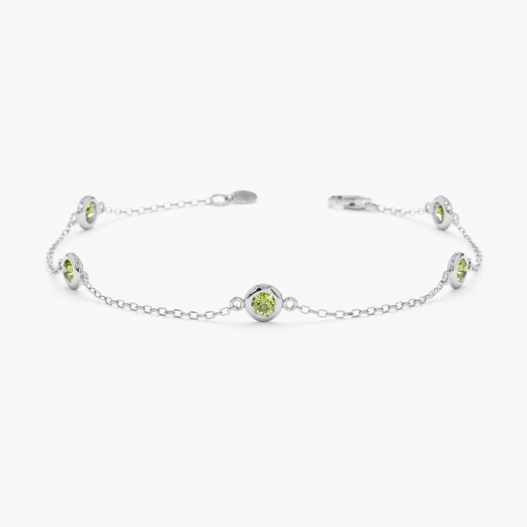 Peridot Station Bracelet, Tanya SARAHELISE