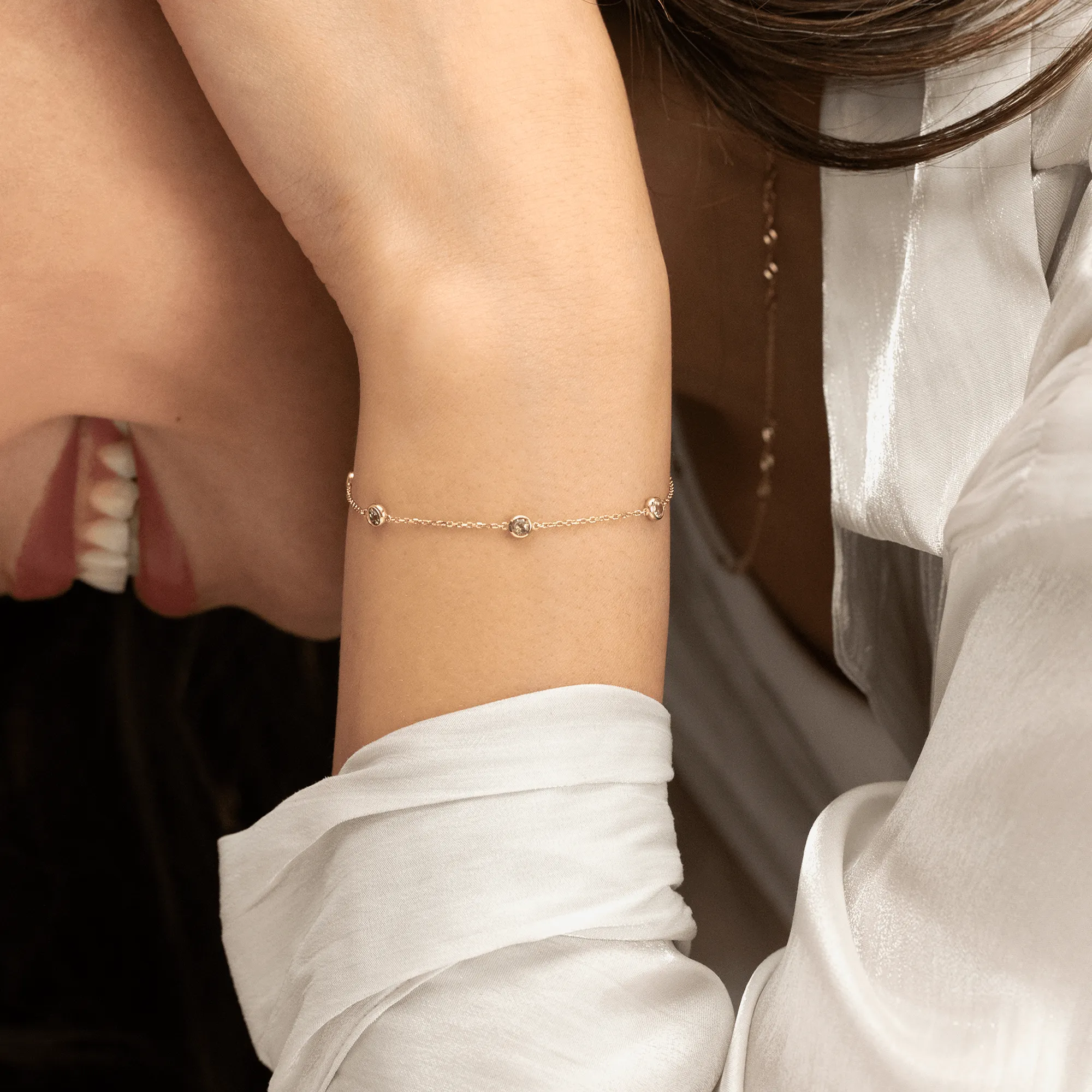 Peridot Station Bracelet, Tanya SARAHELISE