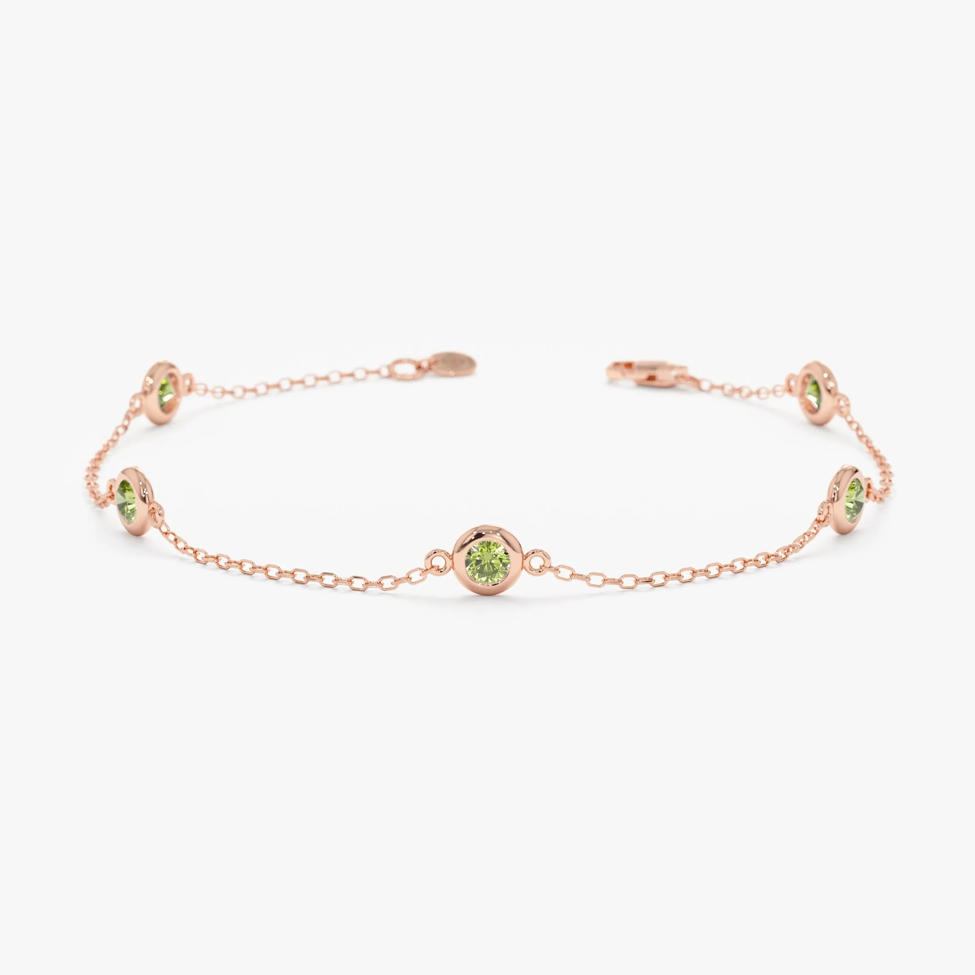 Peridot Station Bracelet, Tanya SARAHELISE