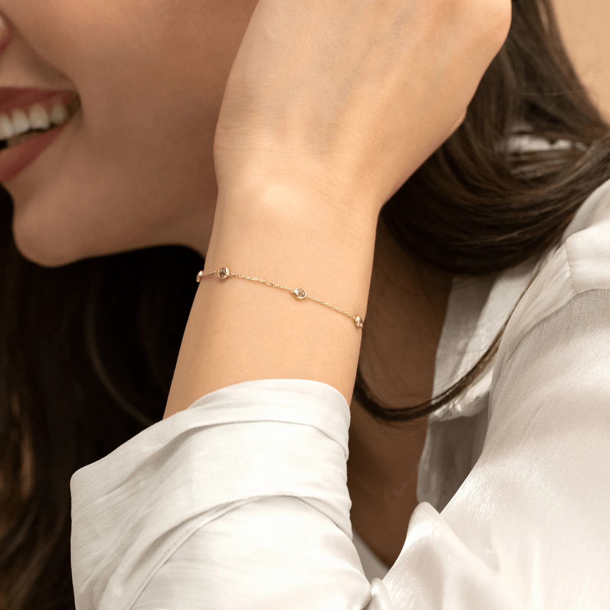 Peridot Station Bracelet, Tanya SARAHELISE