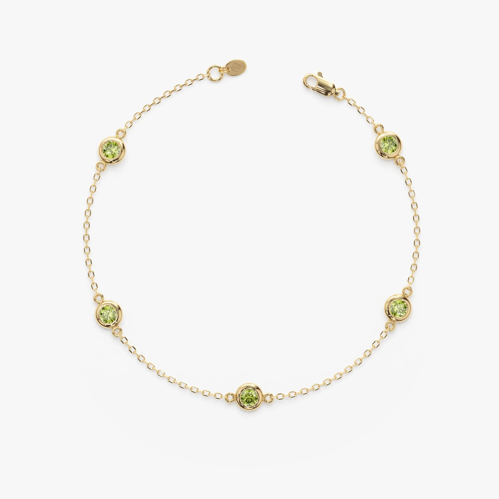 Peridot Station Bracelet, Tanya SARAHELISE