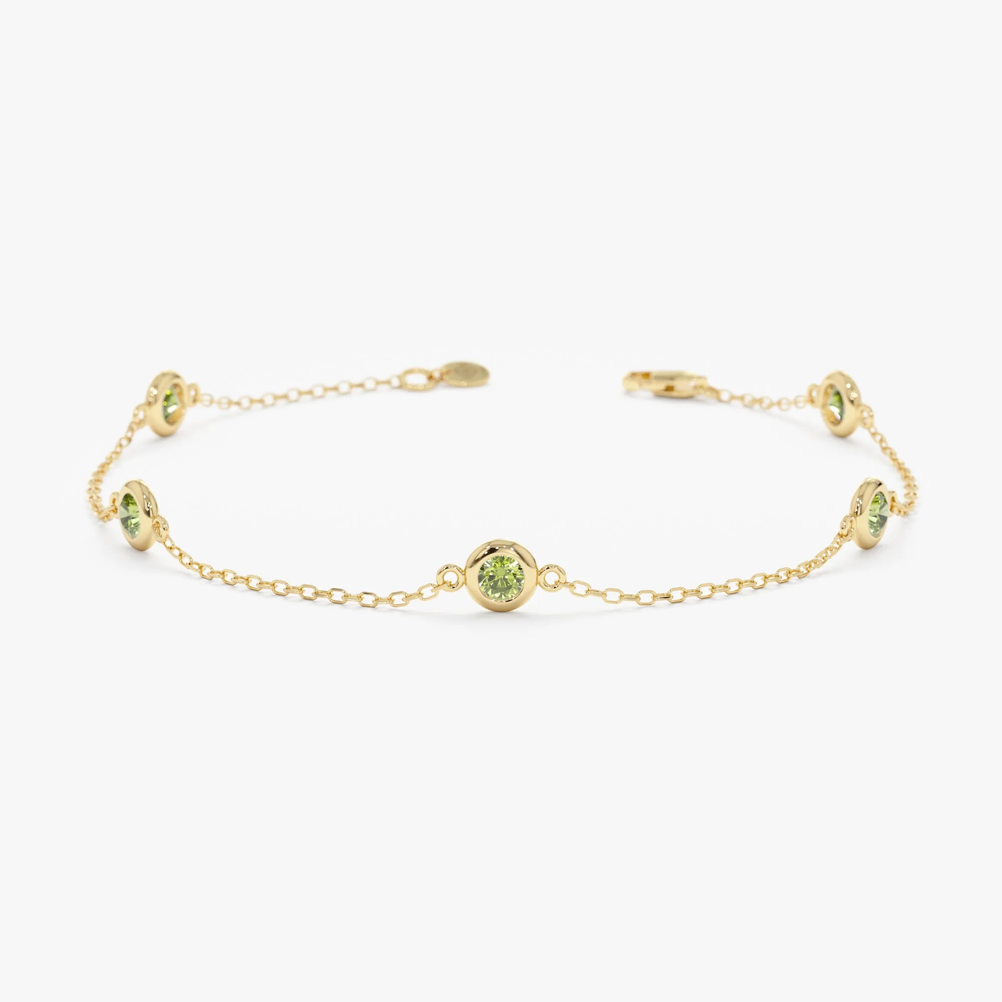 Peridot Station Bracelet, Tanya SARAHELISE