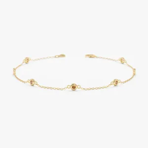 Petite Citrine Station Bracelet, Tabitha SARAHELISE