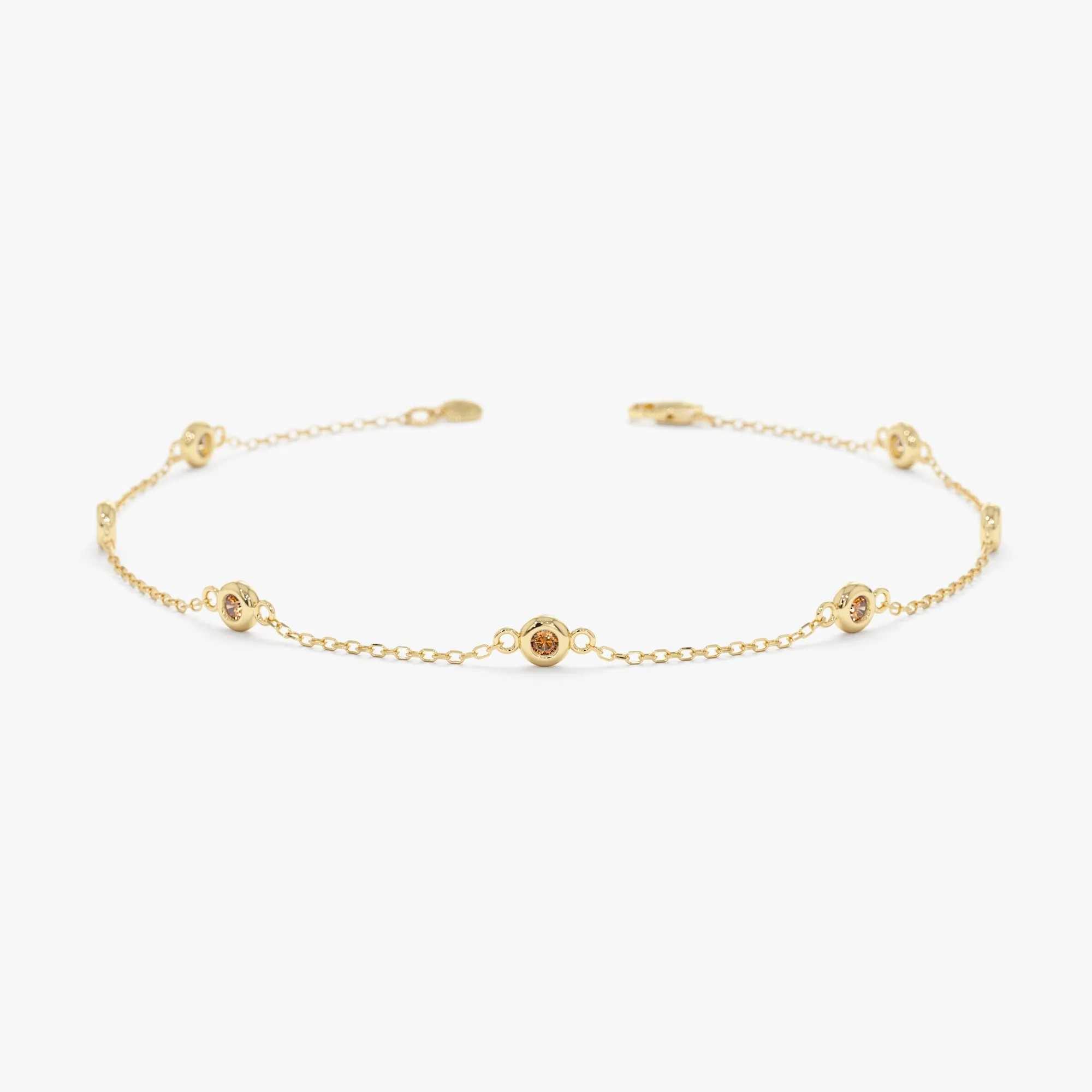 Petite Citrine Station Bracelet, Tabitha SARAHELISE