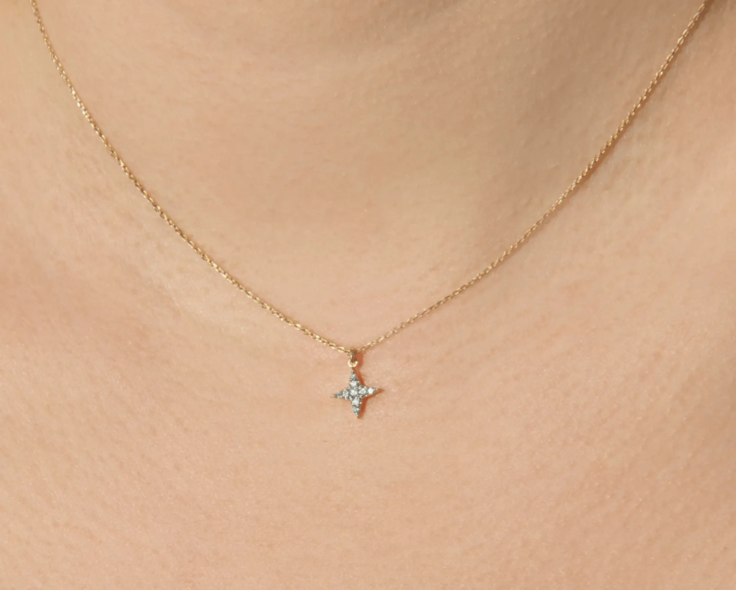 Petite Diamond North Star Necklace, Noelle SARAHELISE
